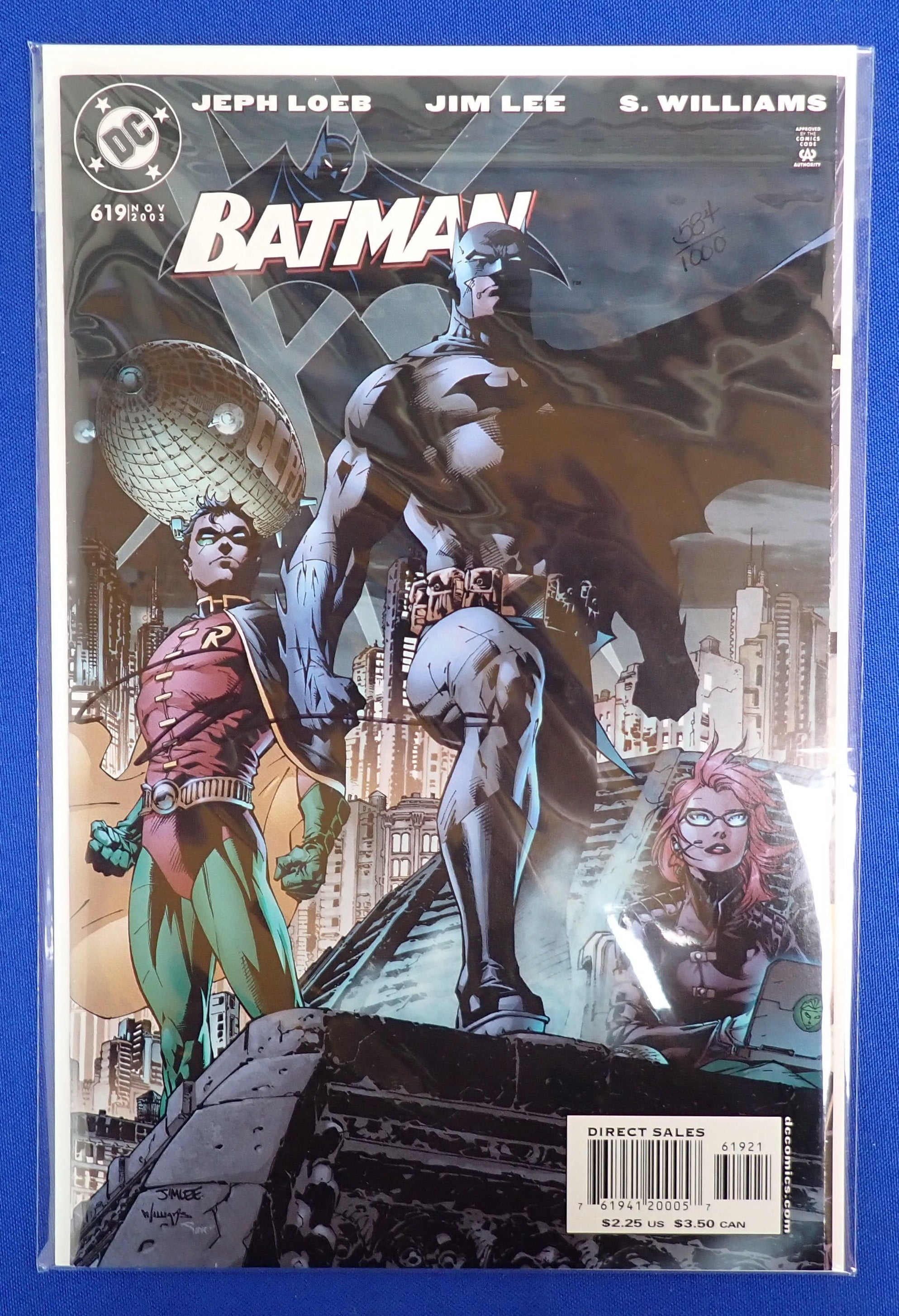 Batman #619 (2003) - VF+ - (8.5) - SIGNED JIM LEE w/ COA
