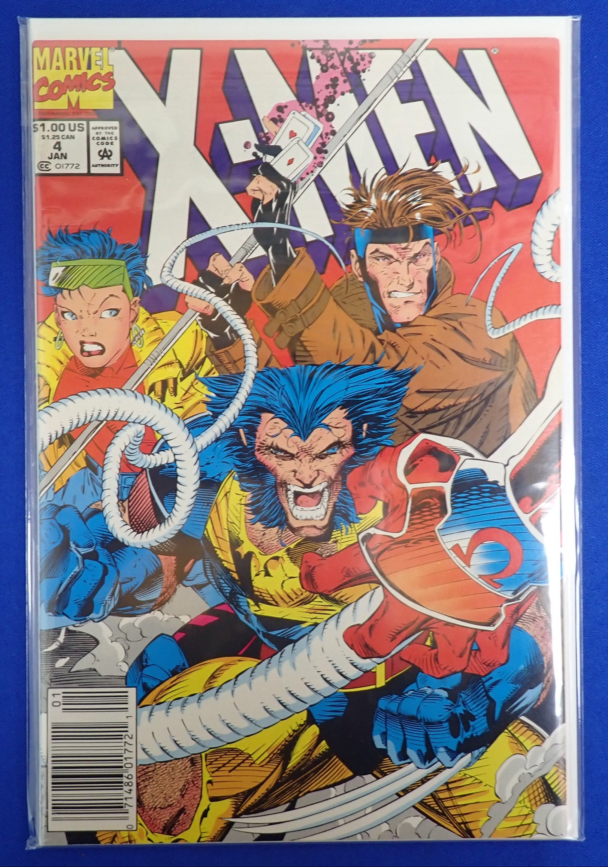 X-Men #4 (1991) - NM - (9.4) - 1st Omega Red