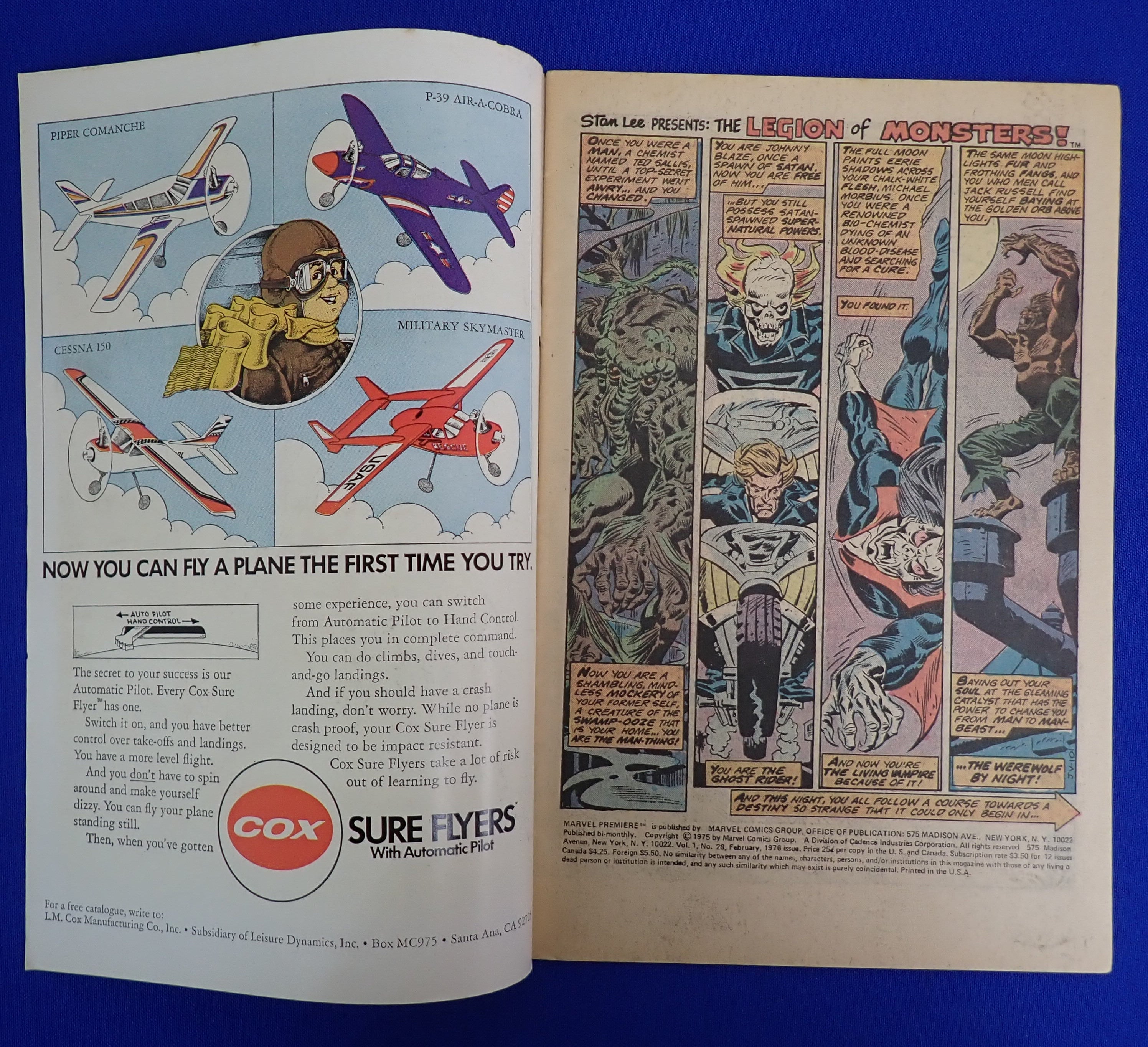 Marvel Premiere #28 (1976) - FN/VF - (7.0) - 1st Legion of Monsters