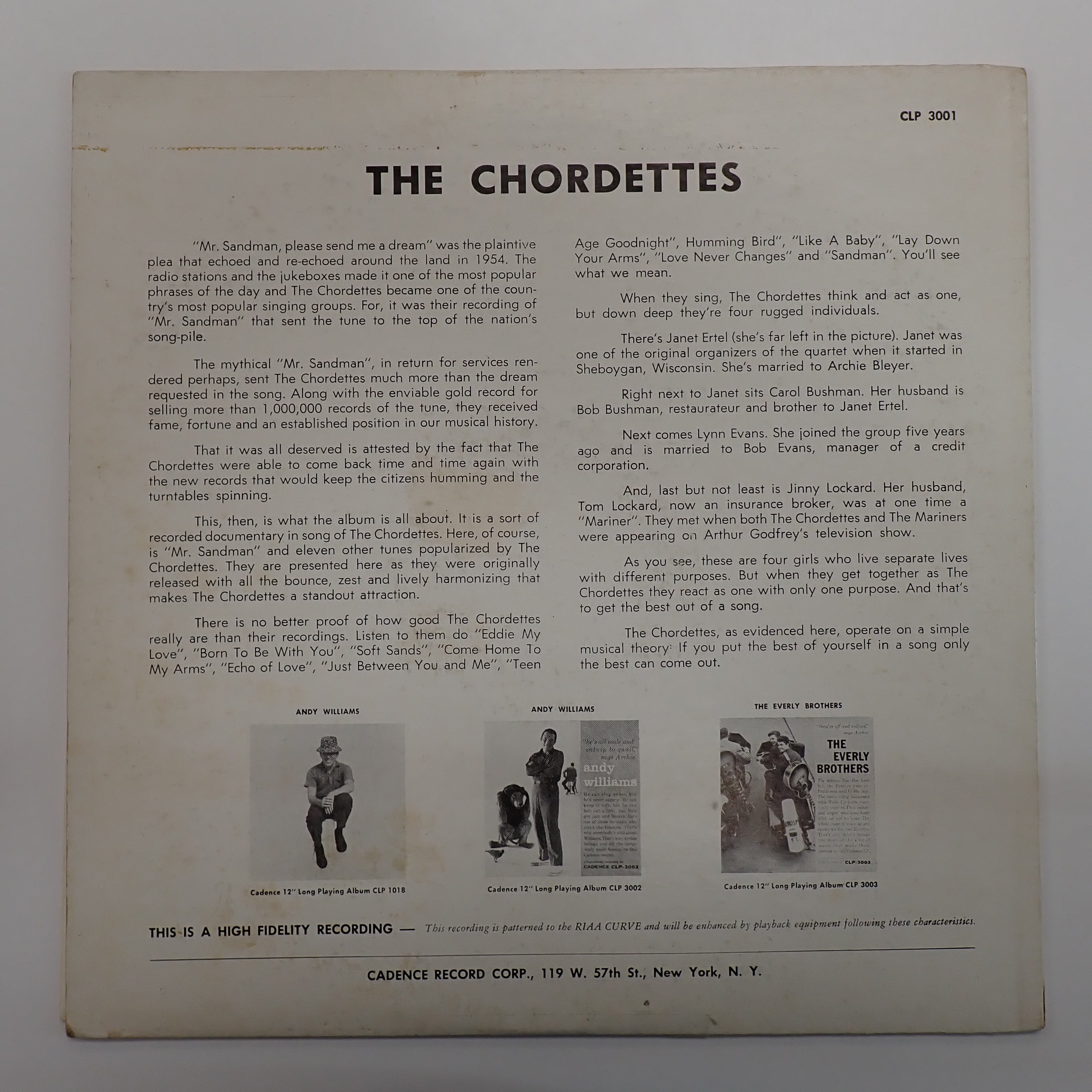 The Chordettes - The Chordettes