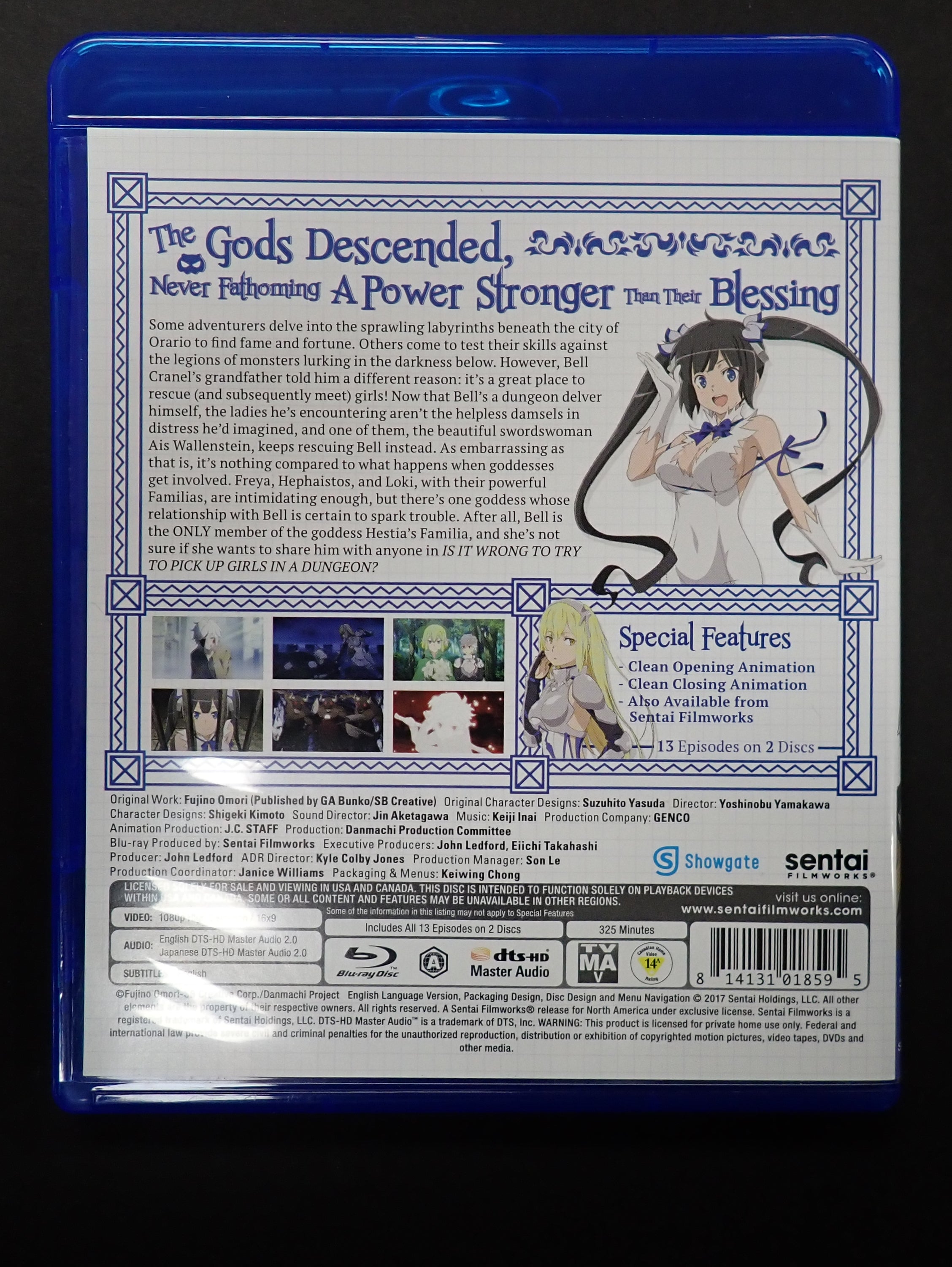 Is It Wrong to Pick Up Girls in a Dungeon (blu-ray)