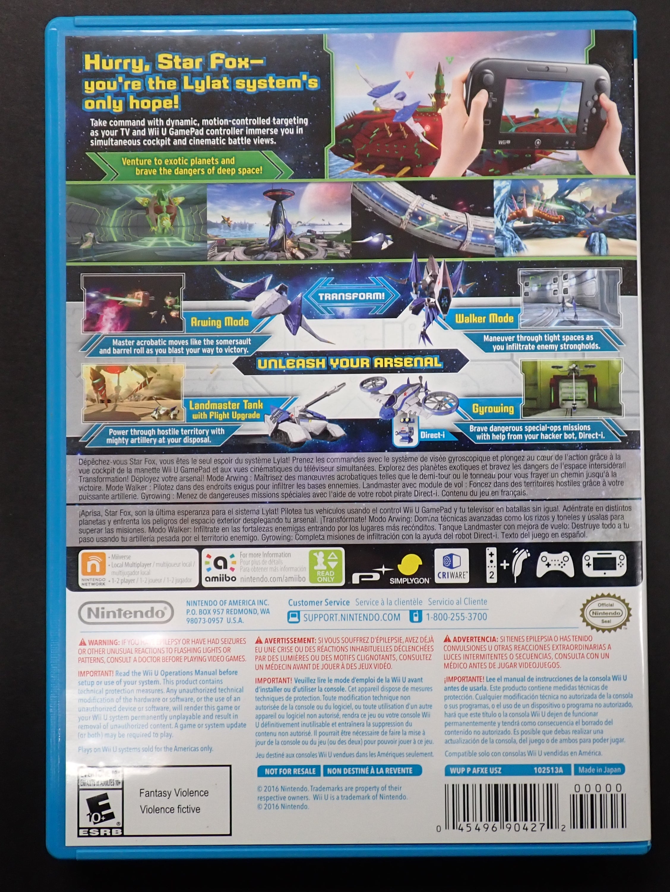 Star Fox Zero & Star Fox Guard Bundle - Wii U