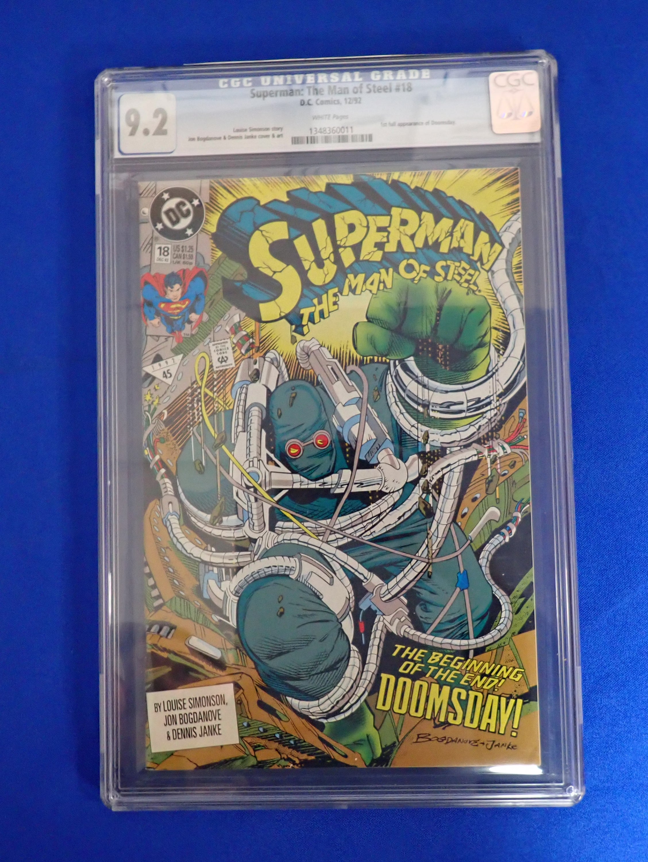 Superman: The Man of Steel #18 (1992) CGC 9.2 - 1st Doomsday