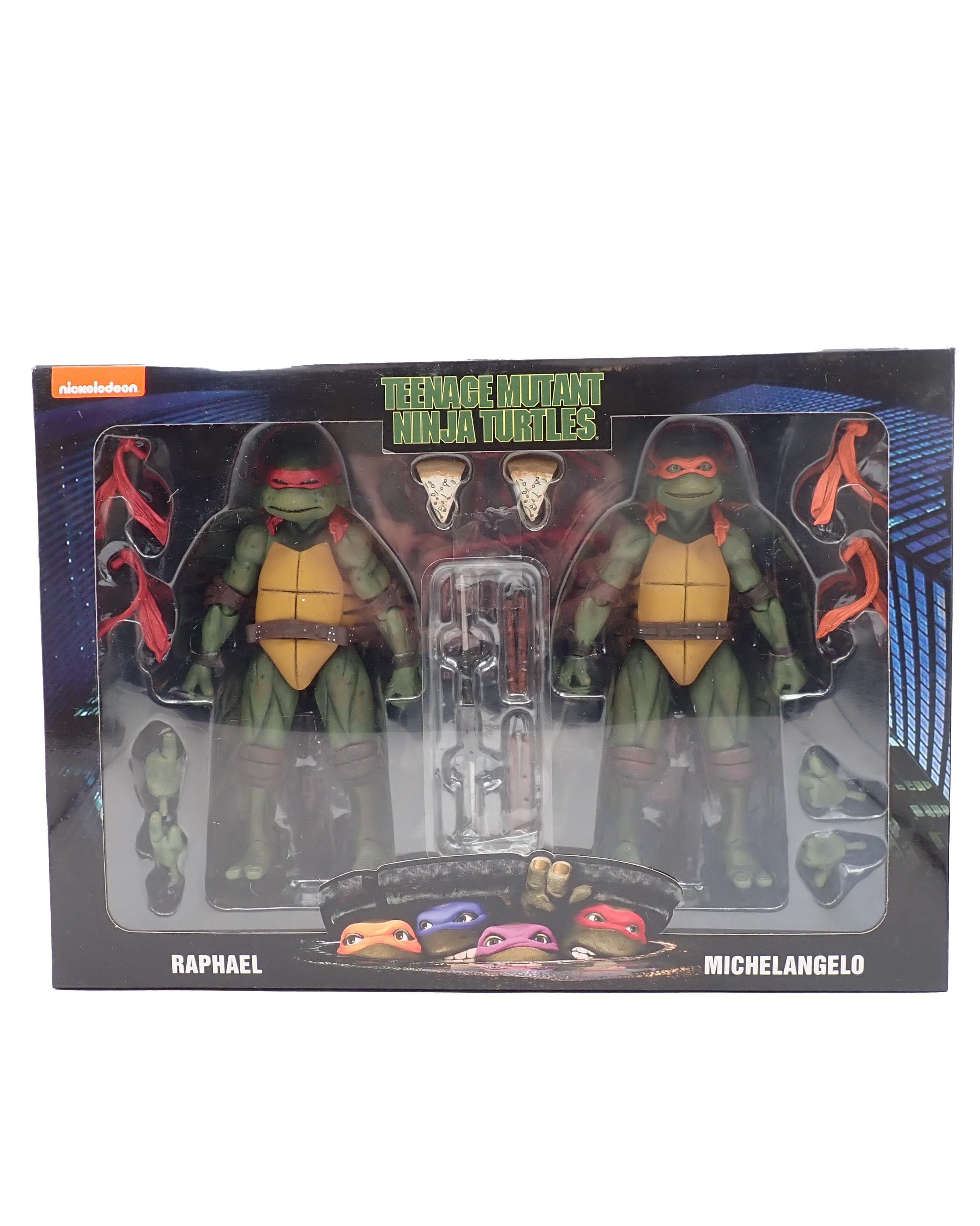 NECA TMNT Raphael and Michelangelo