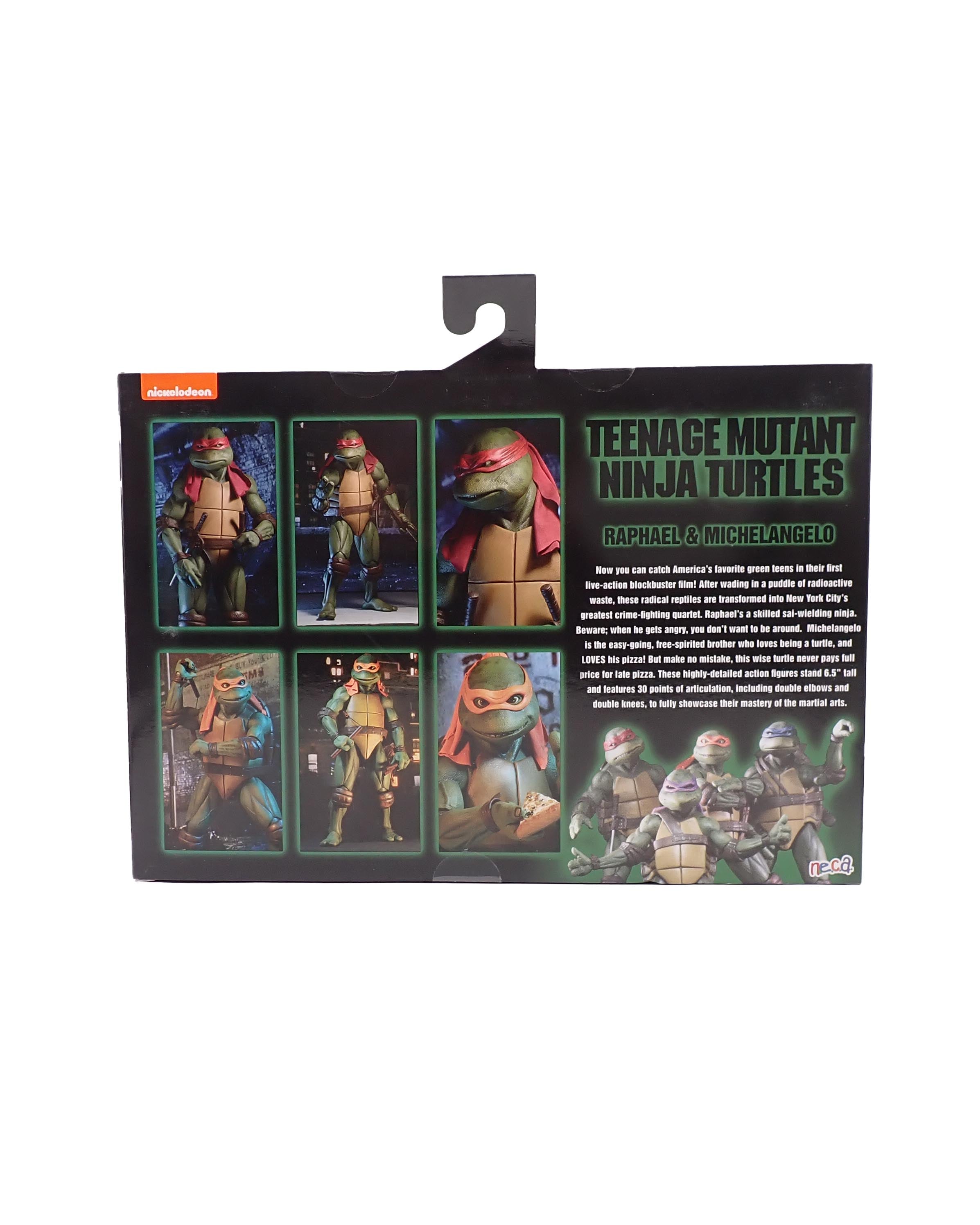 NECA TMNT Raphael and Michelangelo