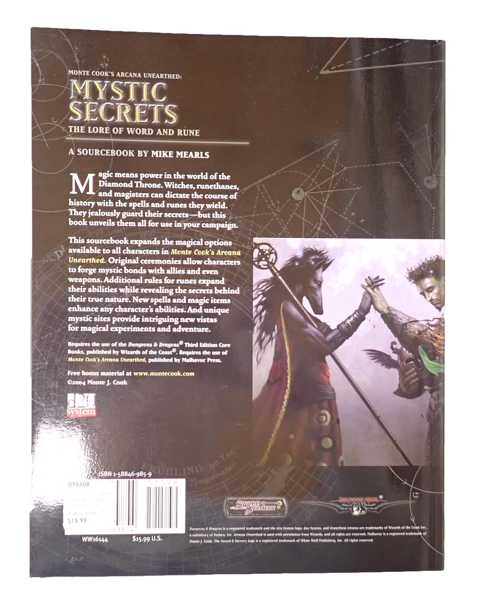 Monte Cook's Arcana Unearthed: Mystics and Secrets [Pre-Owned]