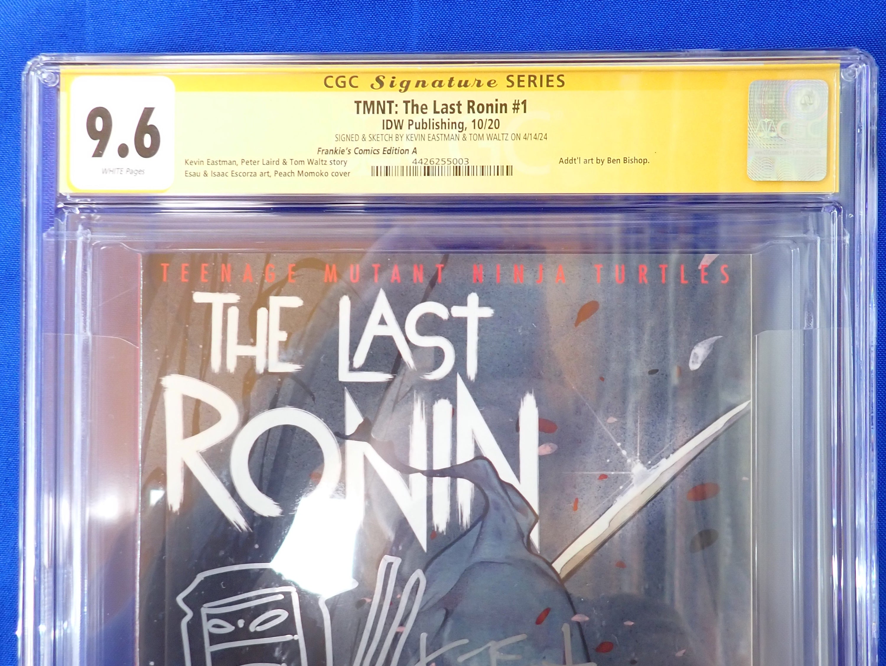 TMNT: The Last Ronin #1 (2020) - CGC 9.6 - SIGNED & SKETCH BY KEVIN EASTMAN & TOM WALTZ
