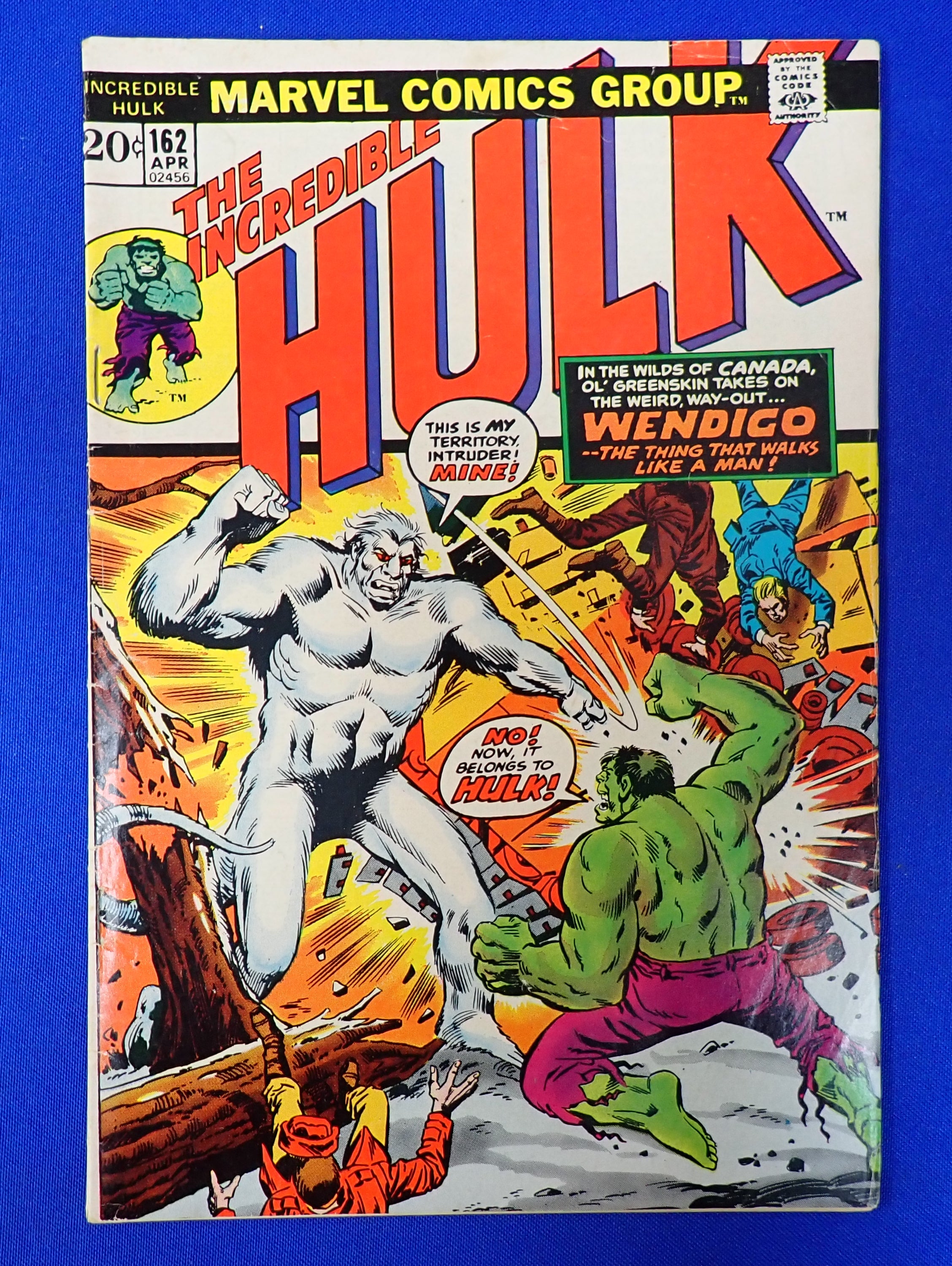 Incredible Hulk #162 (1973) - FN- (5.5) - 1st Wendigo