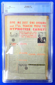 Avengers #3 (1964) - CGC 1.8 - 1st Hulk and Sub-Mariner Team-Up