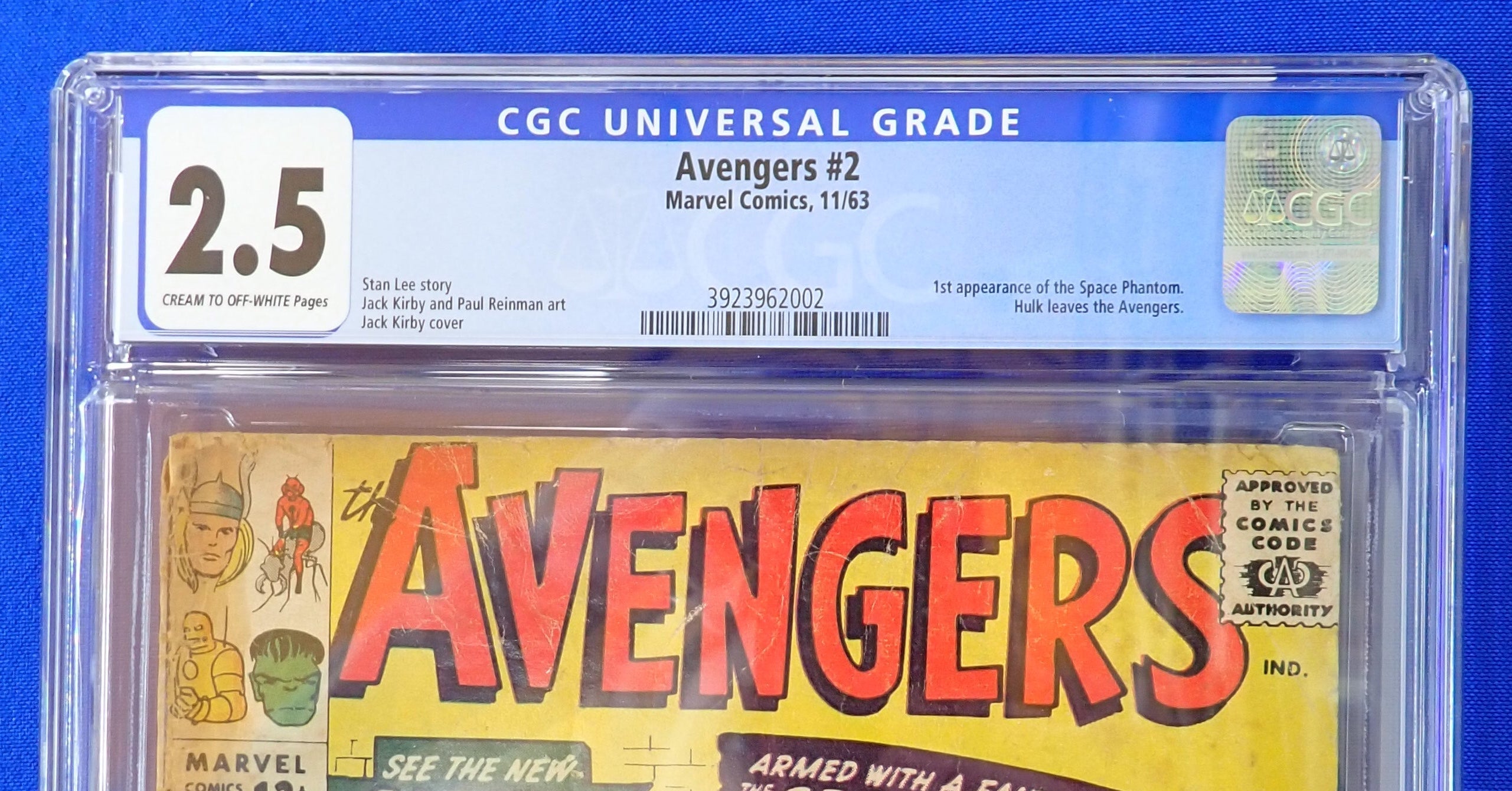 Avengers #2 (1963) - CGC 2.5 - 1st Space Phantom