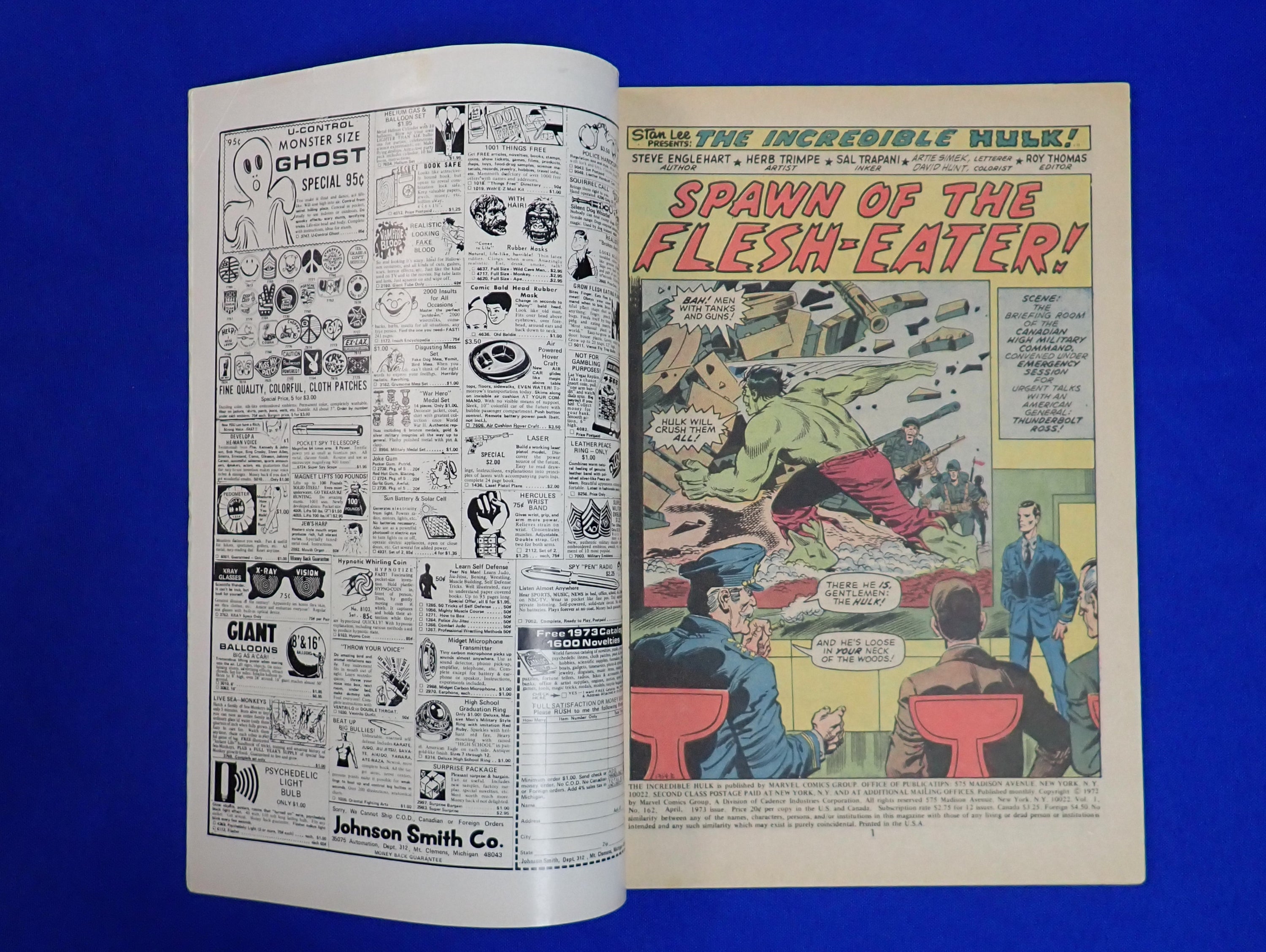 Incredible Hulk #162 (1973) - FN- (5.5) - 1st Wendigo
