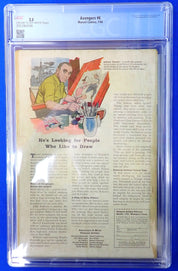 Avengers #6 (1964) - CGC 2.5 - 1st Baron Zemo