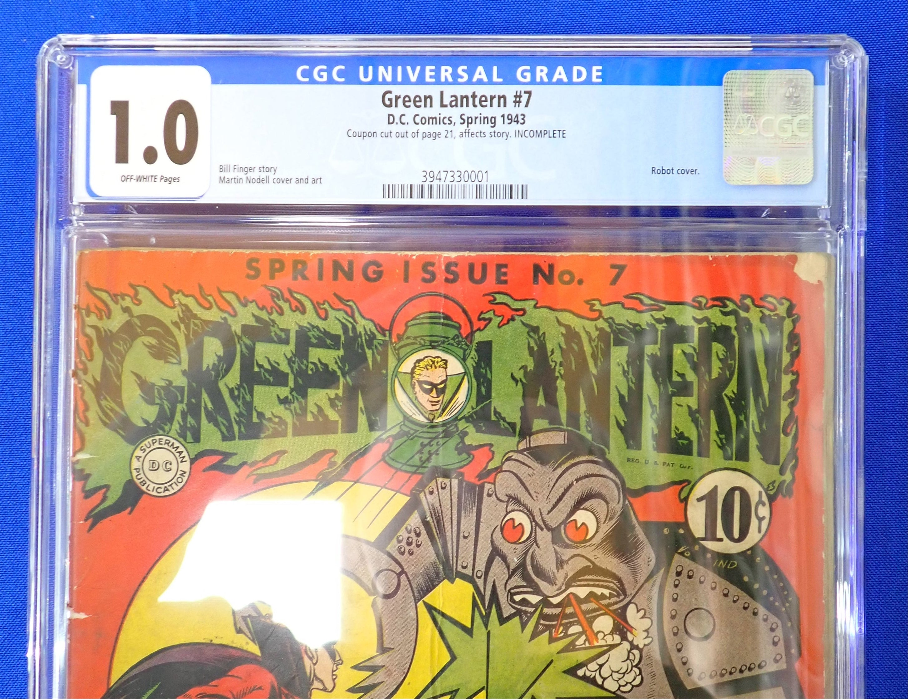 Green Lantern #7 (1943) - CGC 1.0