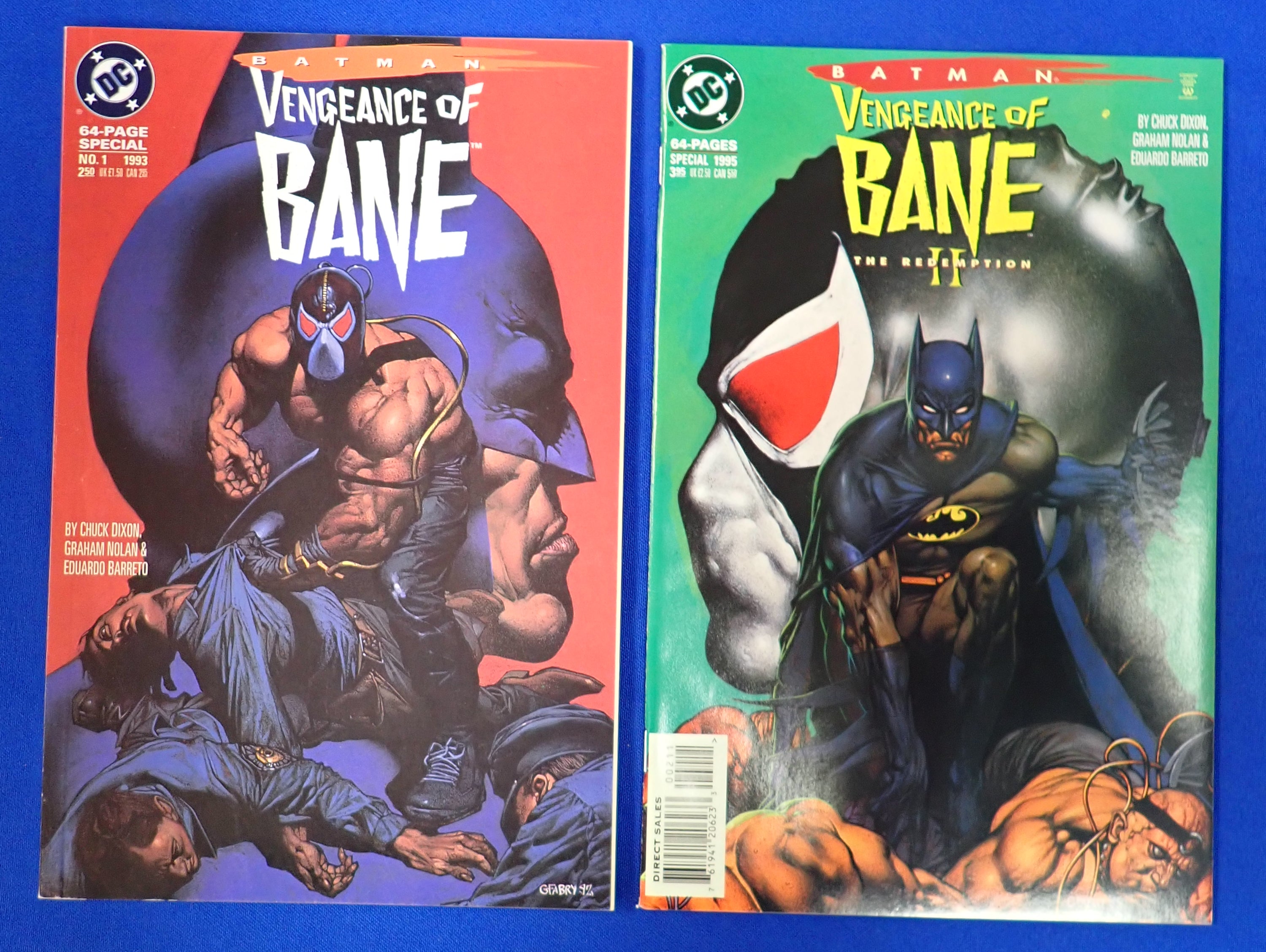 Batman: Vengeance of Bane 1 & 2 (1993) - 1st prints - 1st BANE - High Grade