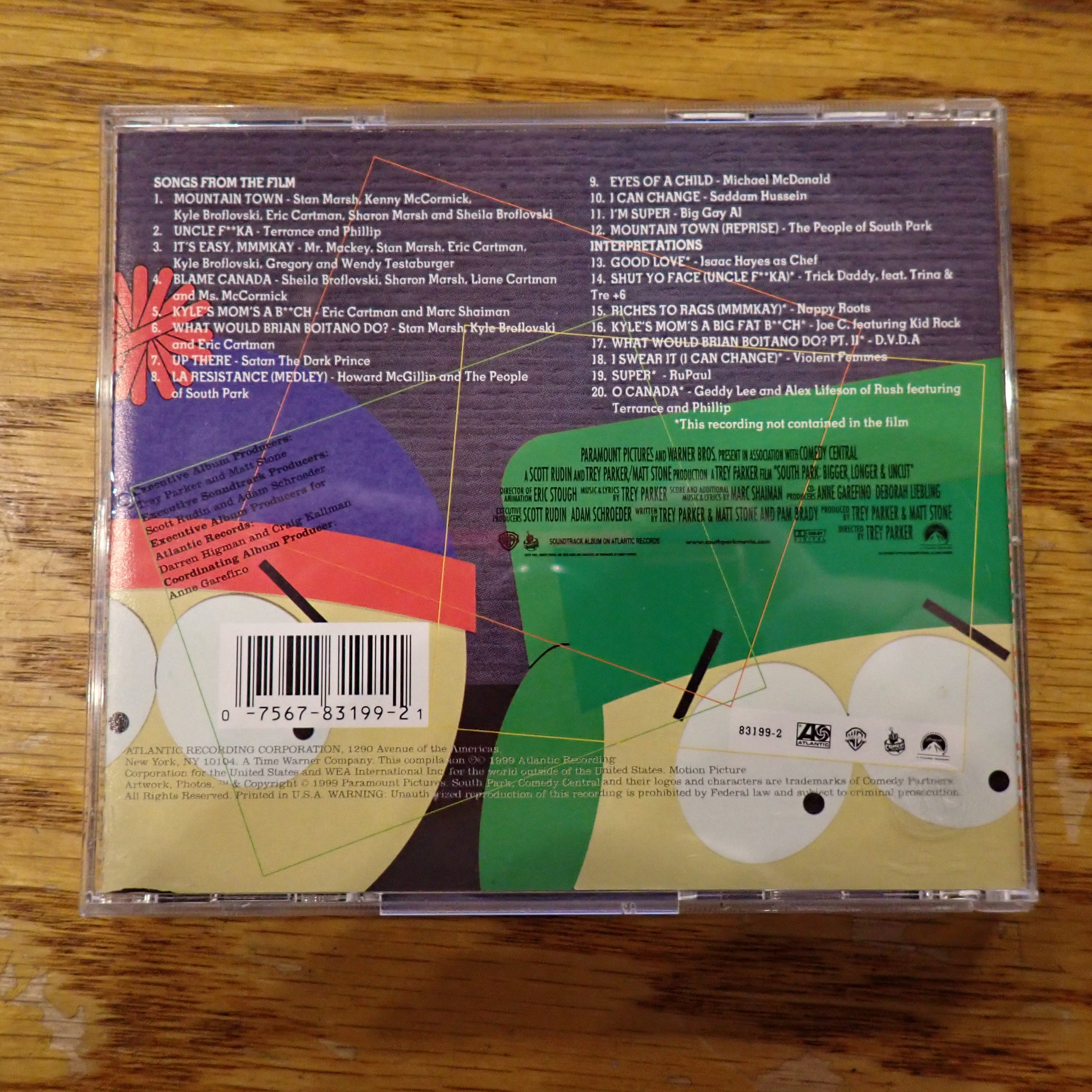 South Park: Bigger, Longer, Uncut Soundtrack