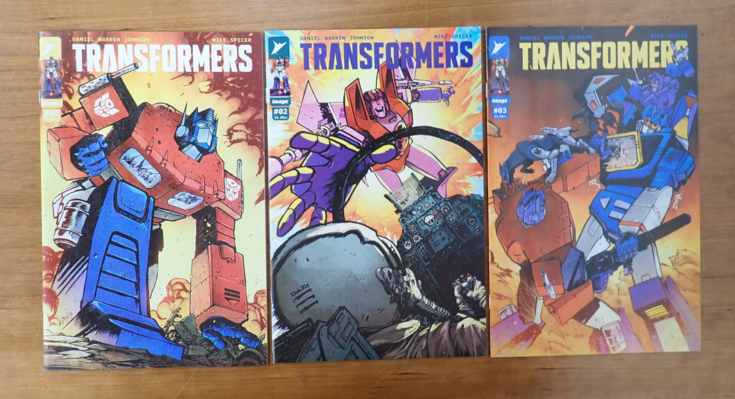 Transformers 1, 2, 3 (2023) CVR A First Printings