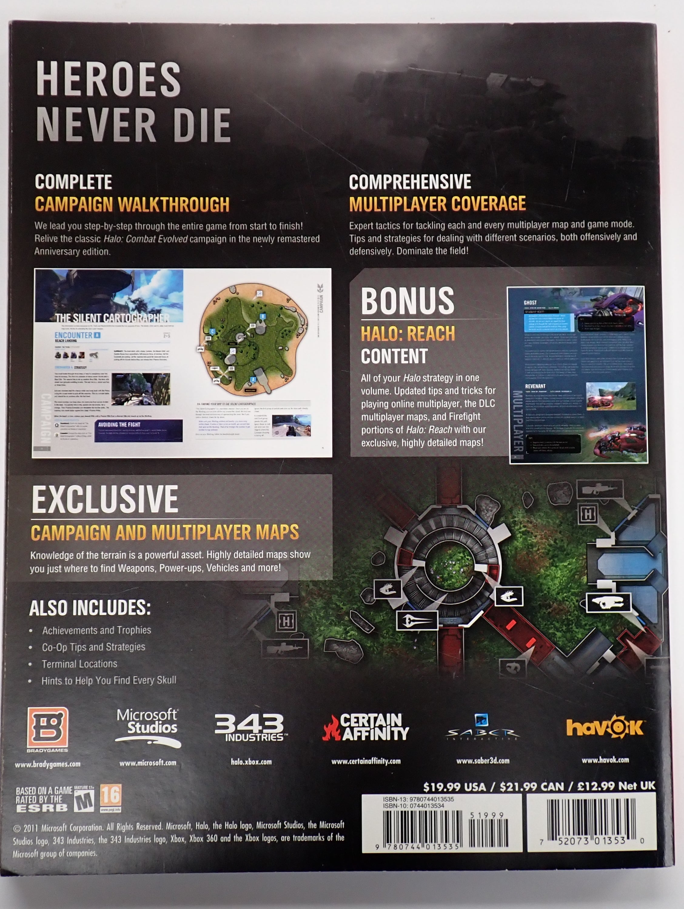 Halo Combat Evolved Anniversary X-Box 360 Game Guide