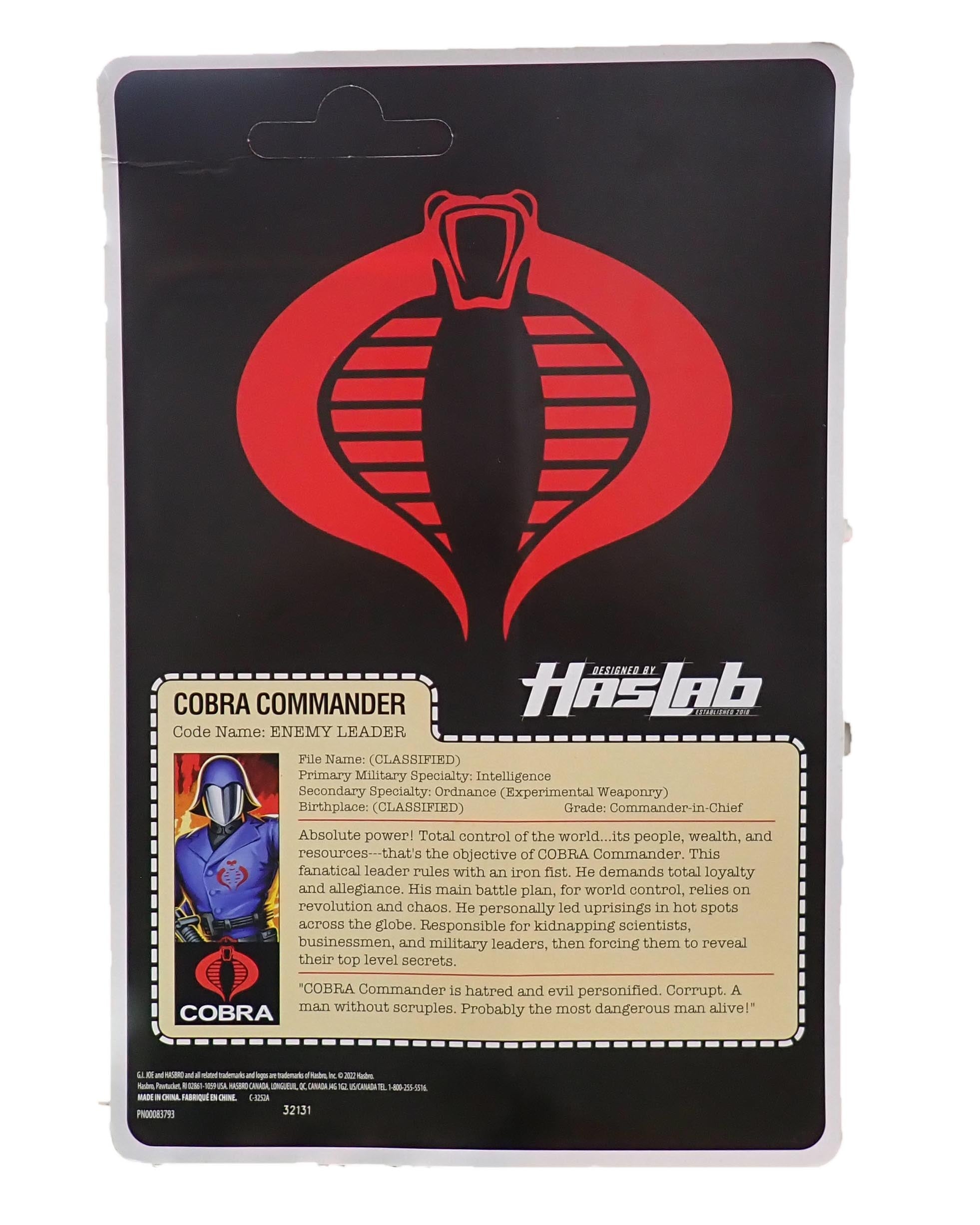 G.I. Joe Cobra Commander - HasLab