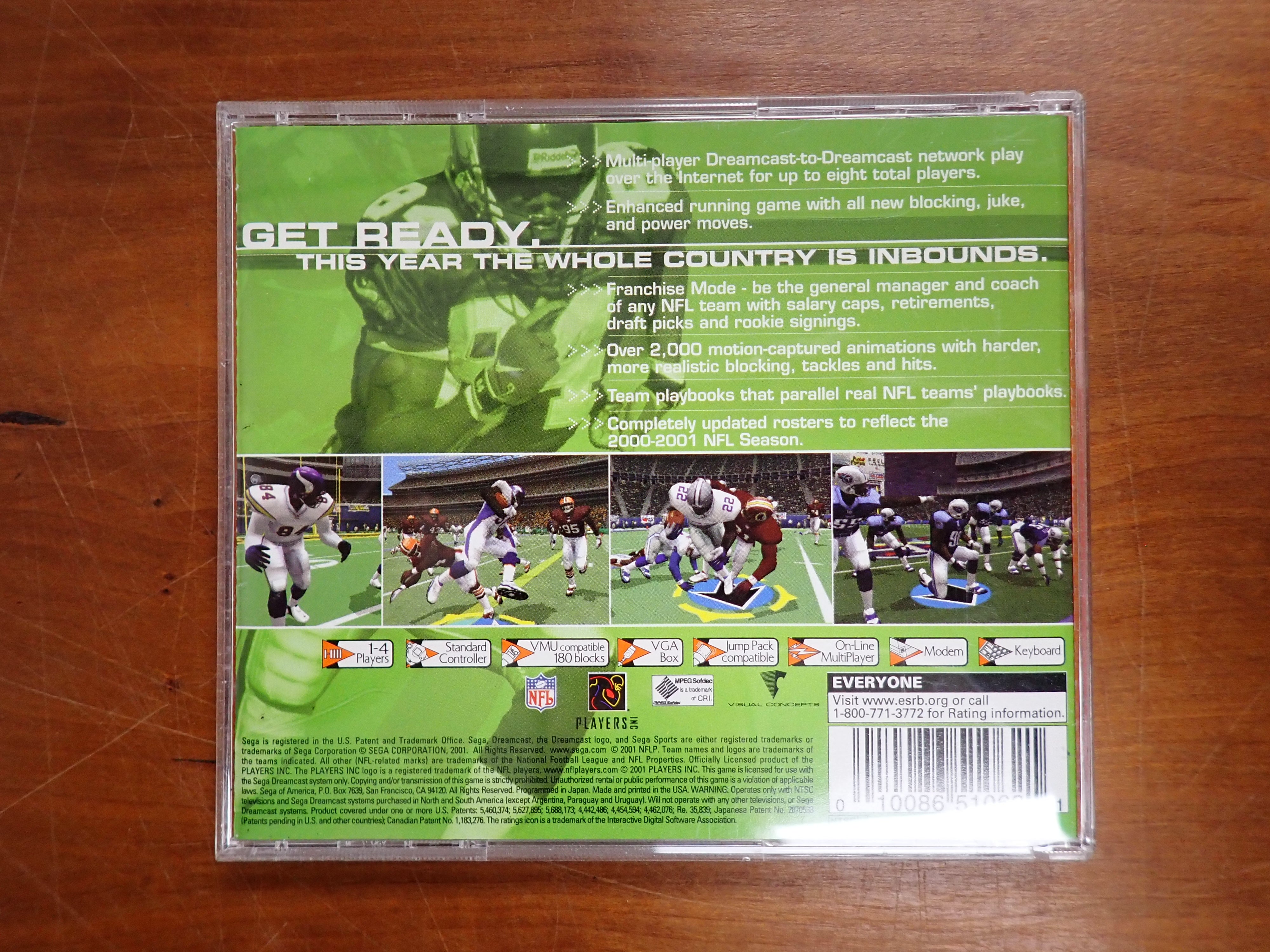 NFL 2K1 - Dreamcast