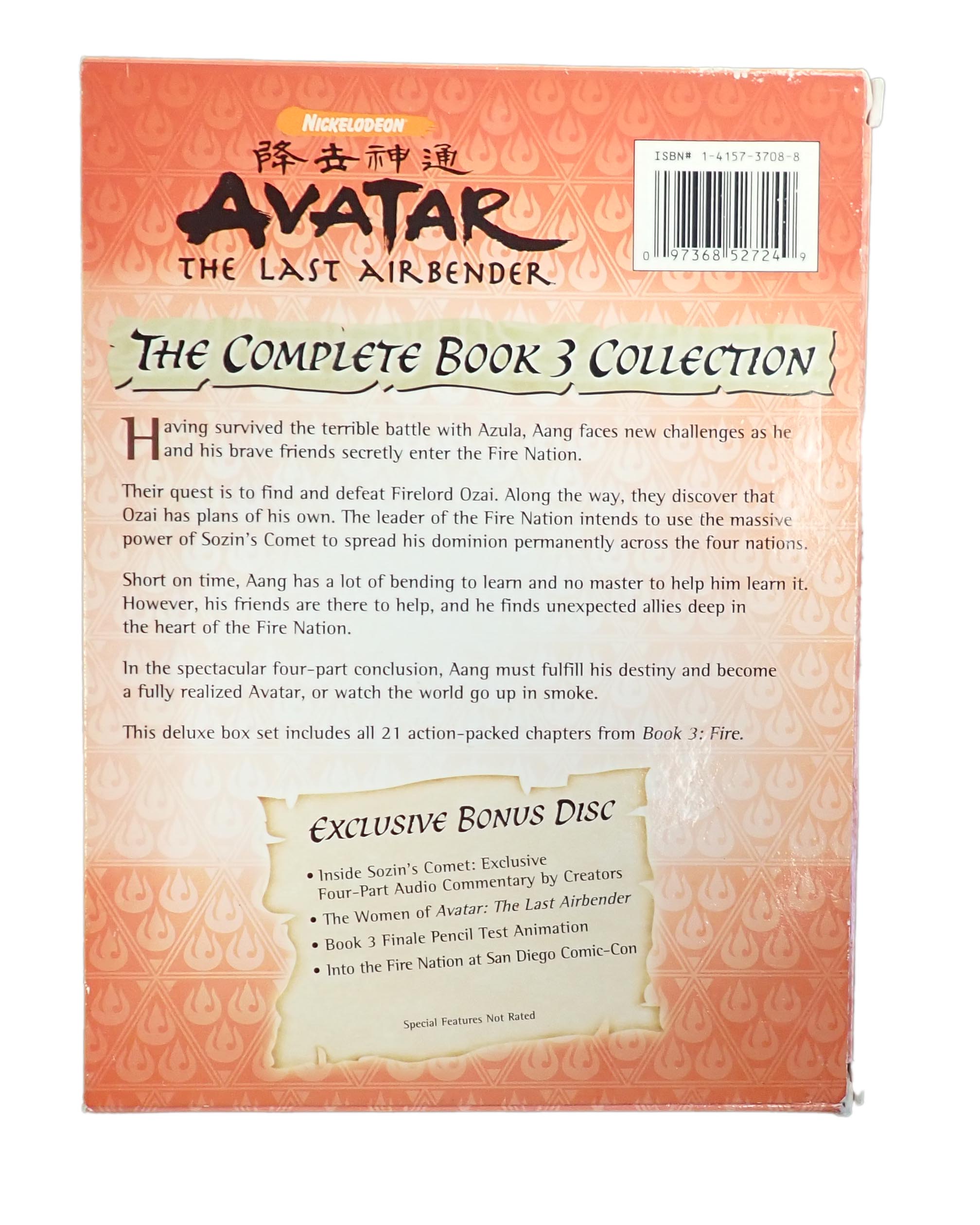 Avatar The Last Airbender The Complete Book 3 Collection
