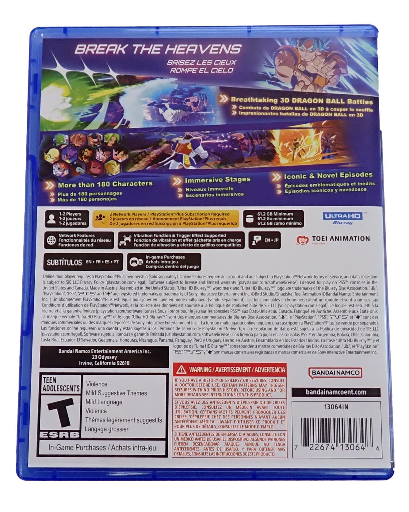 Dragon Ball Sparking Zero - PS5