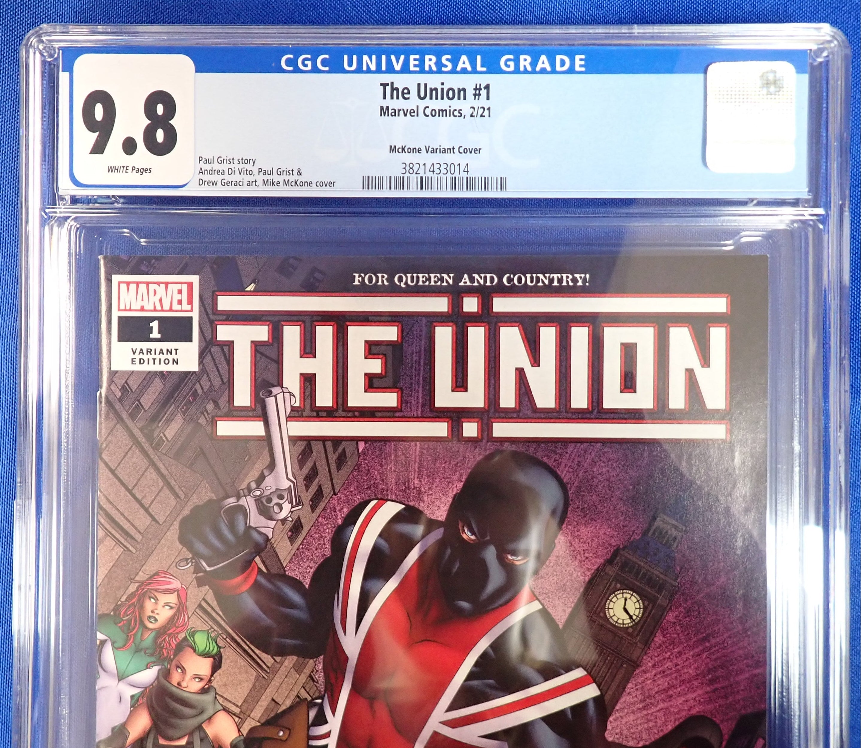 The Union #1 (2021) 1:50 McKone Variant Cover - CGC 9.8
