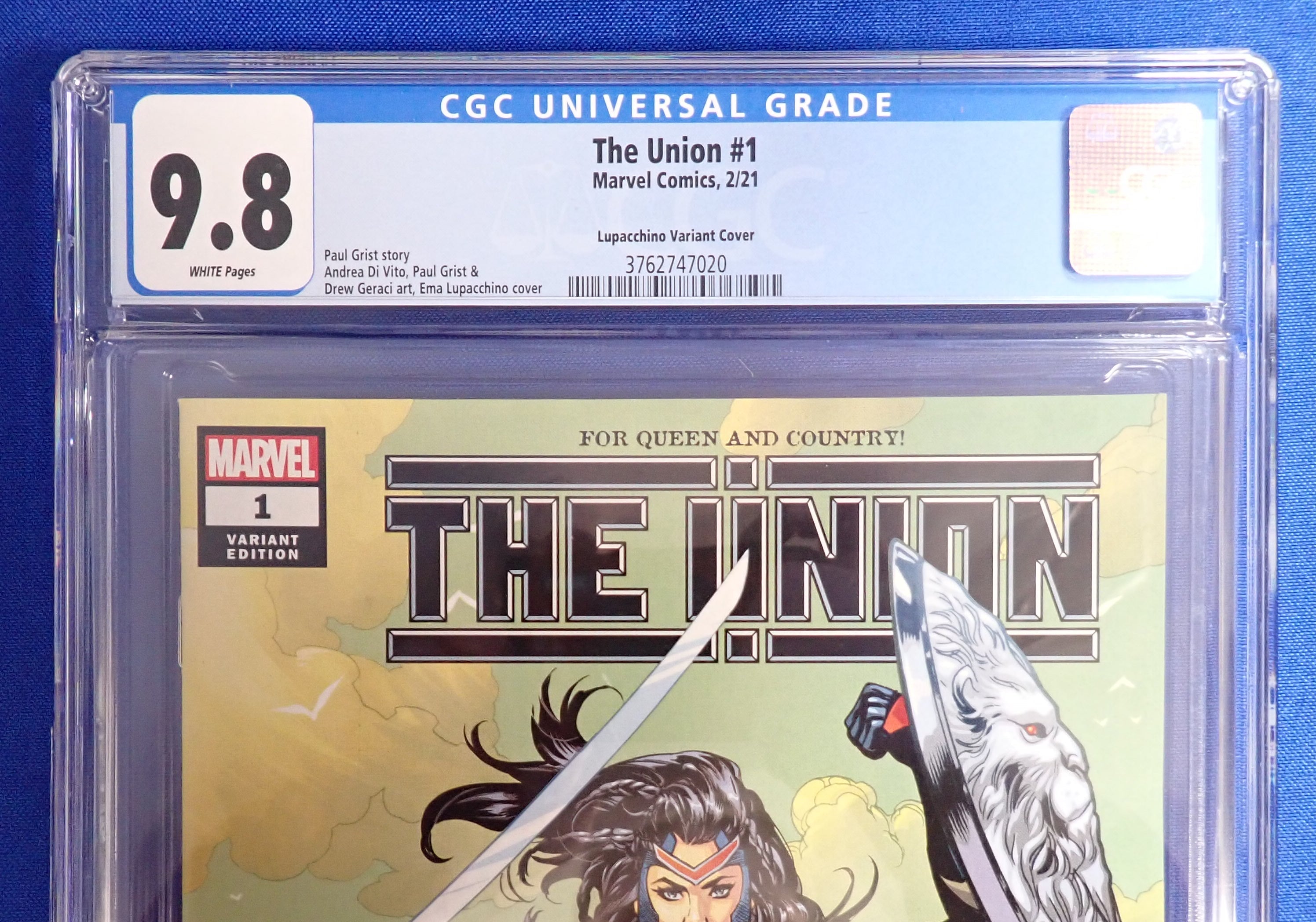 The Union #1 (2021) - CGC 9.8 - 1:25 Lupacchino Variant Cover