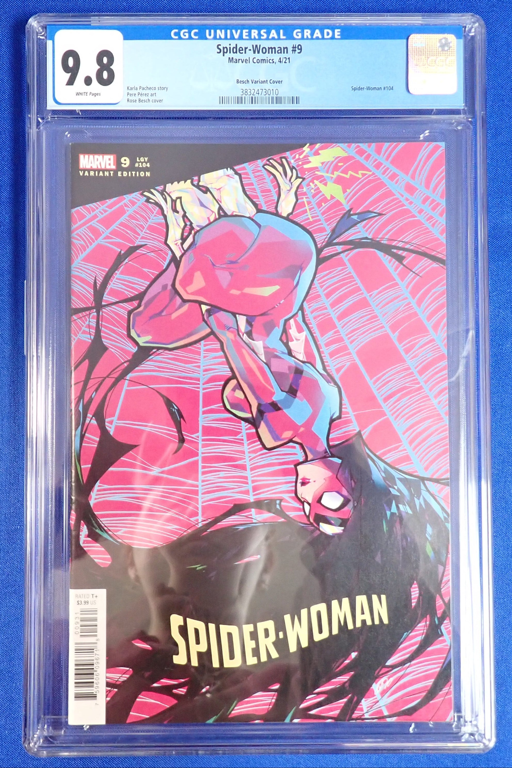 Spider-Woman #9 (2021) - CGC 9.8 - 1:25 Rose Besch Variant Cover