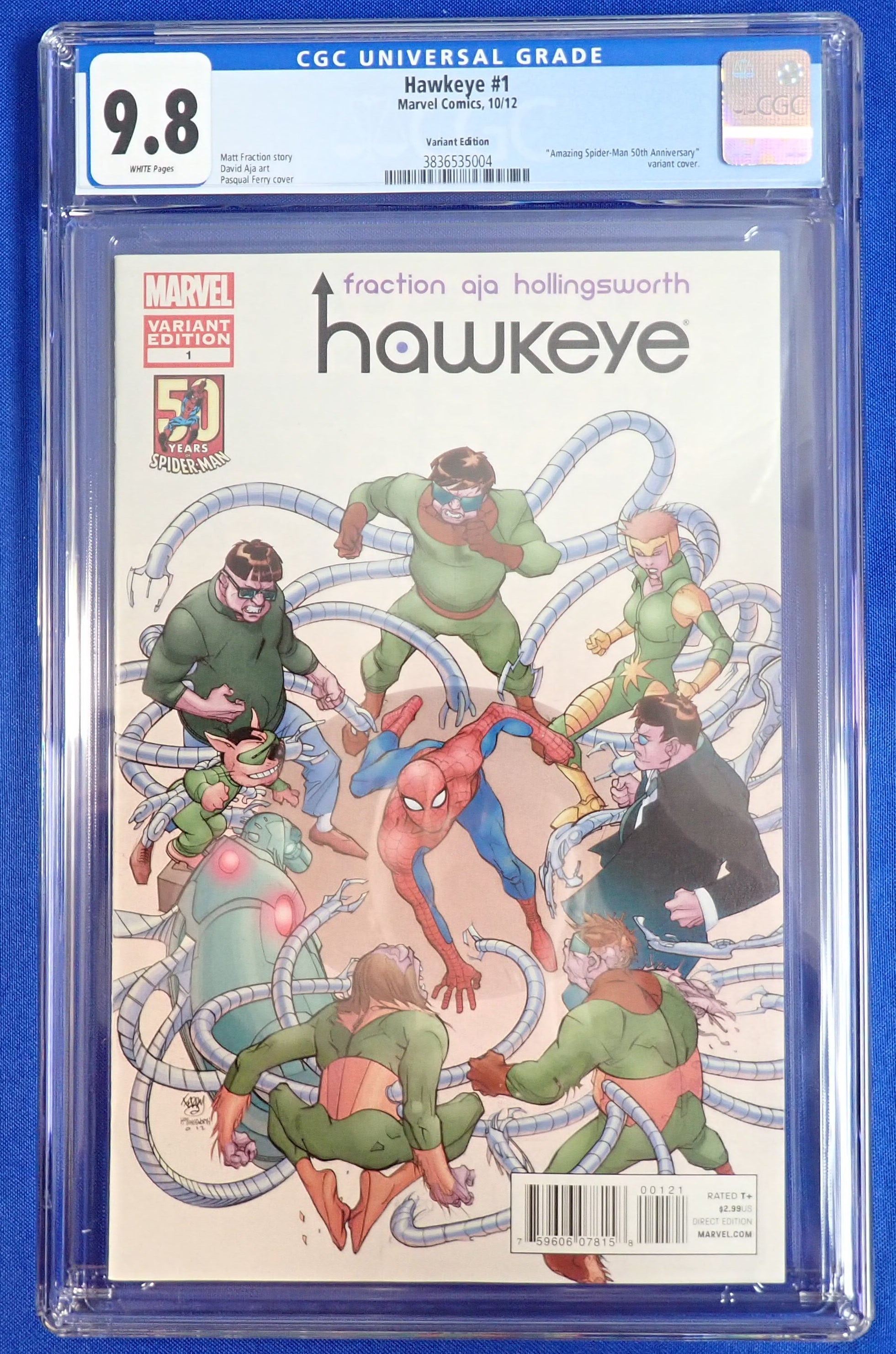 Hawkeye #1 (2012) - CGC 9.8 - Spider-Man 50th Anniversary Variant Cover