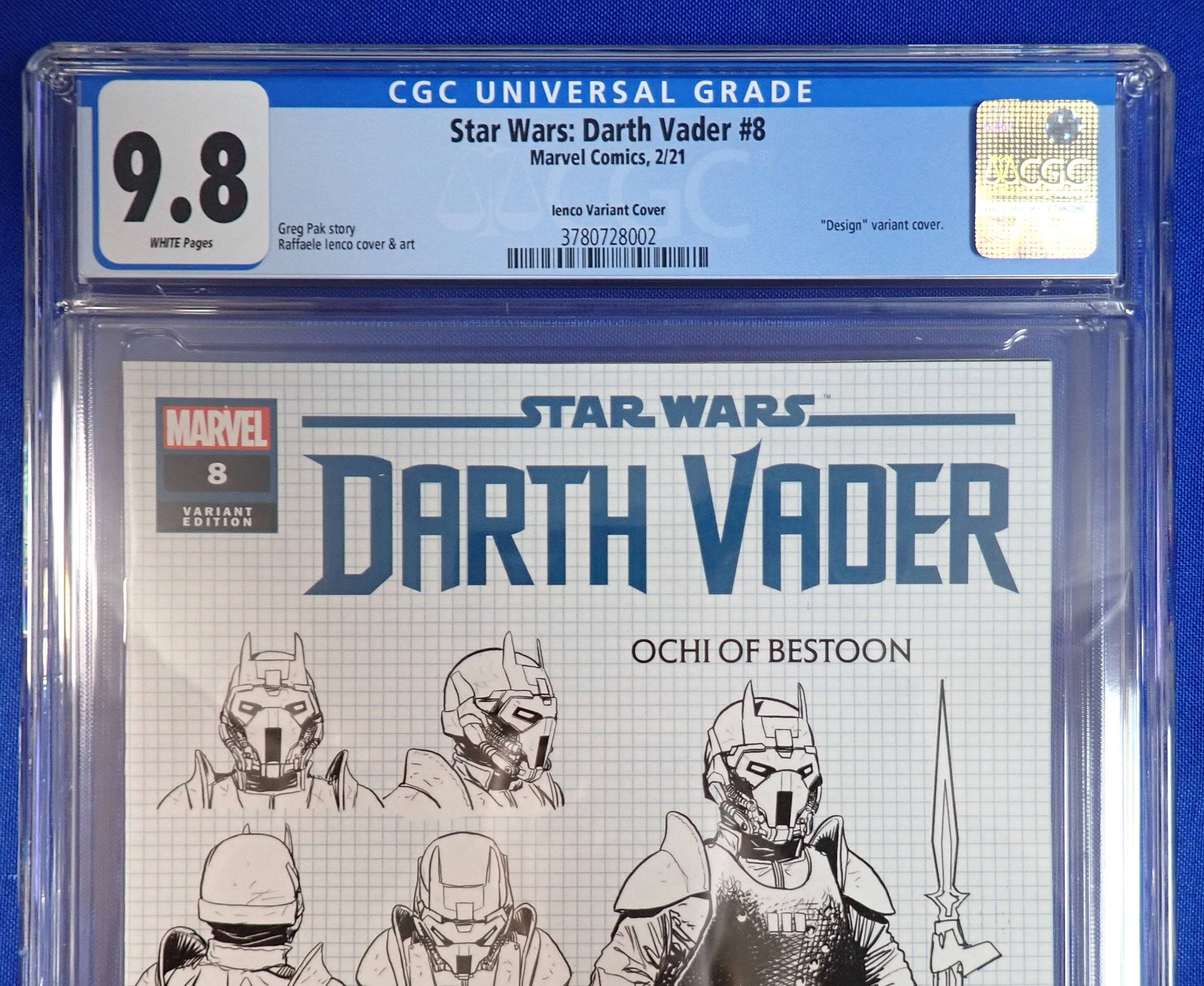 Star Wars: Darth Vader #8 (2021) - CGC 9.8 - Design Variant Cover