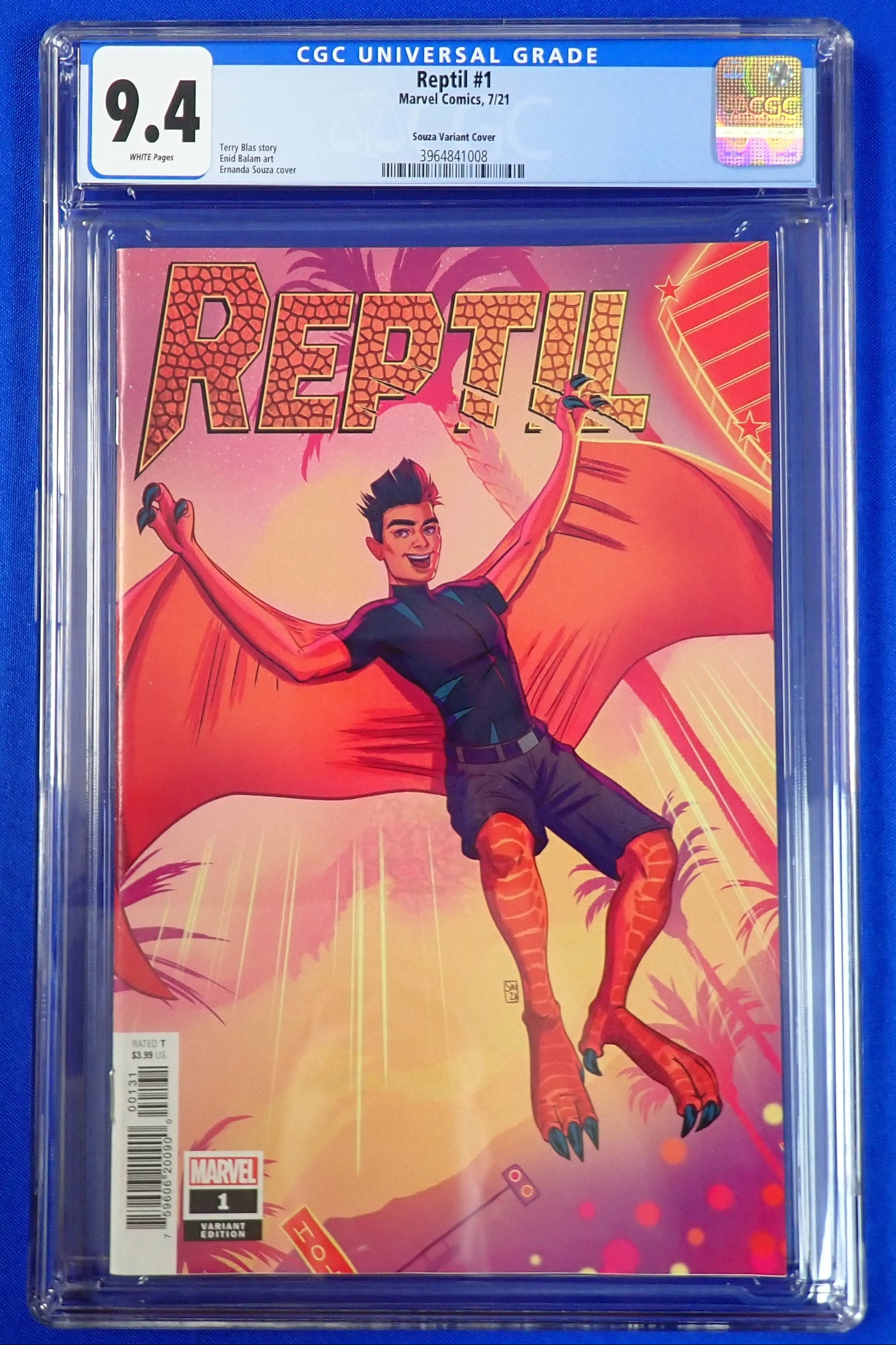 Reptil #1 (2021) - CGC 9.4 - 1:25 Souza Variant Cover
