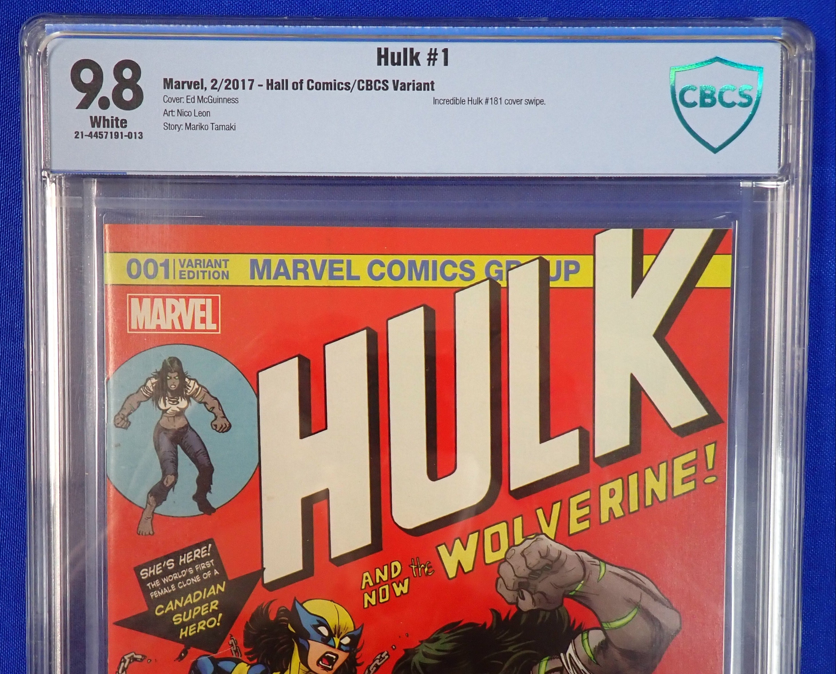 Hulk #1 (2017) - CGC 9.8 - Hall of Comics/CBCS Variant