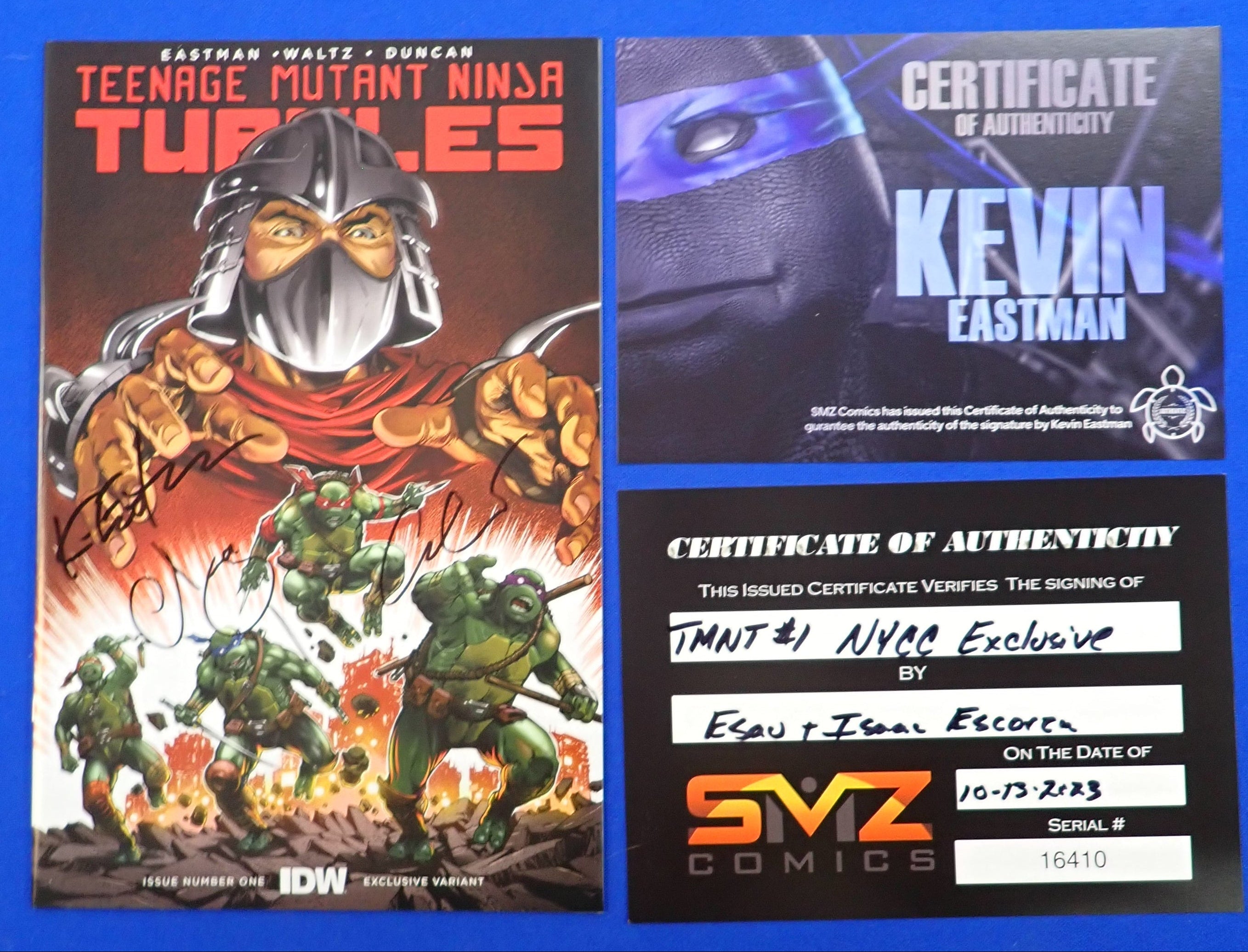 TMNT #1 (2023) - Whatnot Reprint of TMNT #1 (2011) - 3x SIGNED incl. Kevin Eastman - NM (9.4)