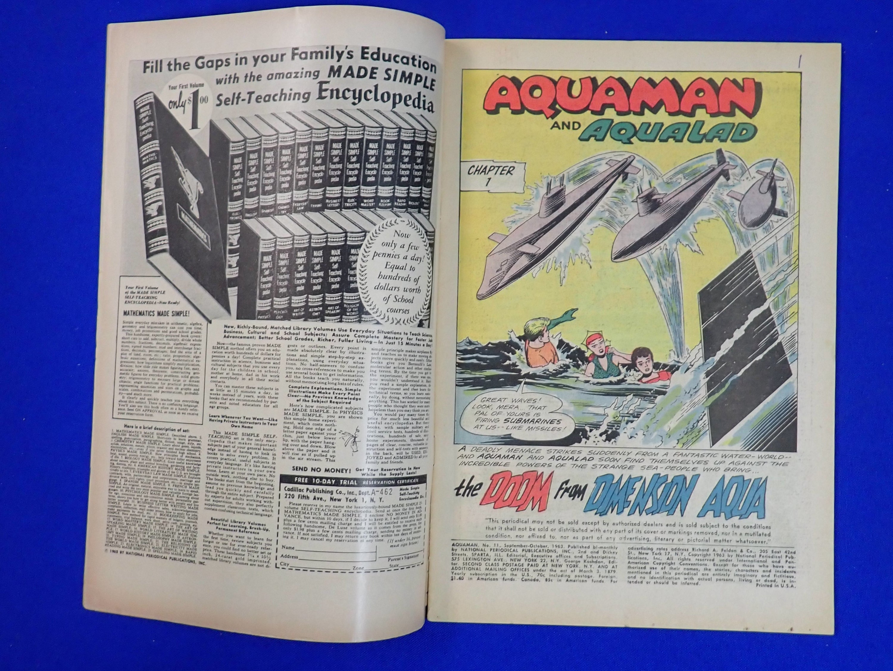 Aquaman #11 (1963) - VG+ (1963) - 1st App. Mera
