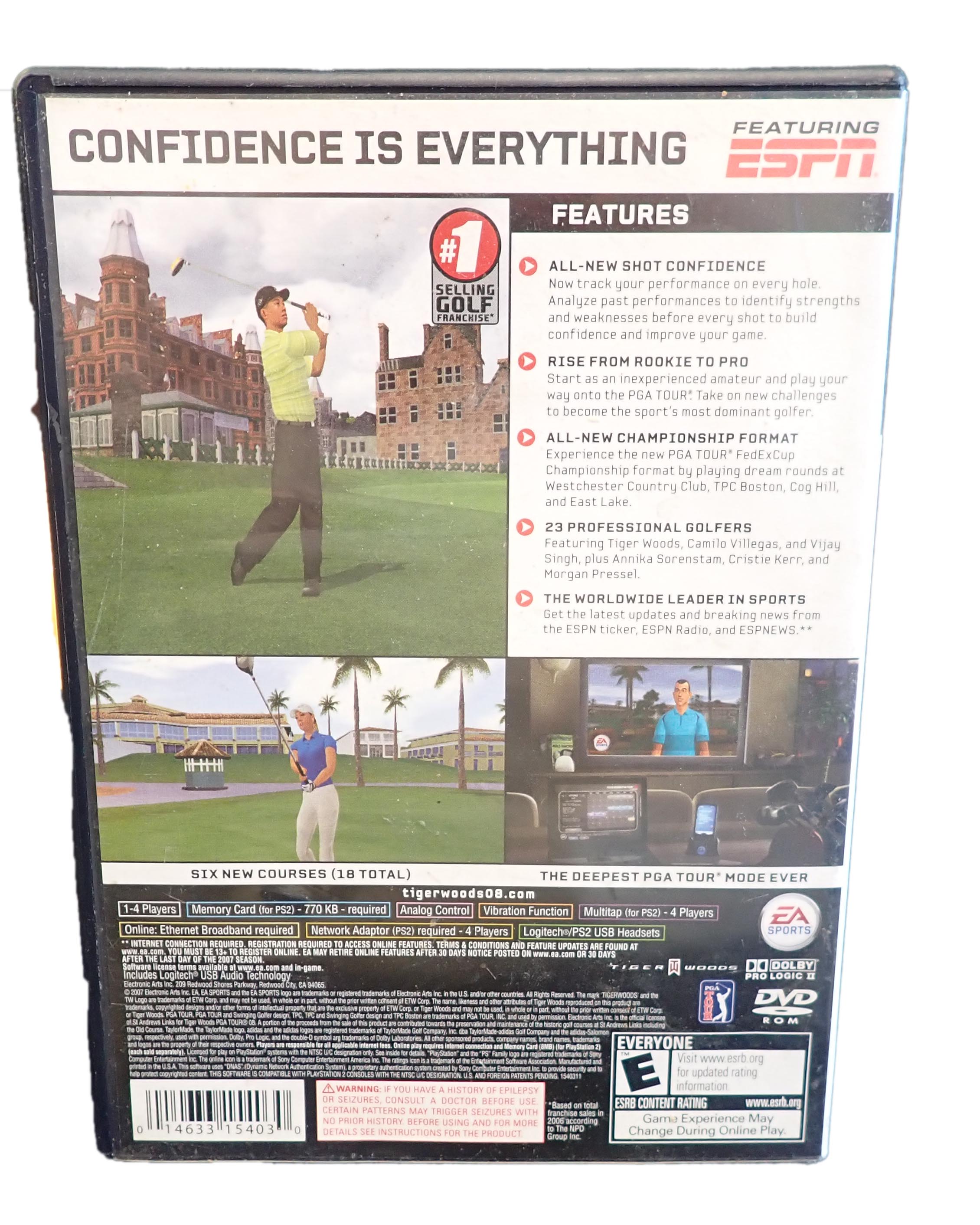 EA Sports Tiger Woods PGA Tour 08 - PS2