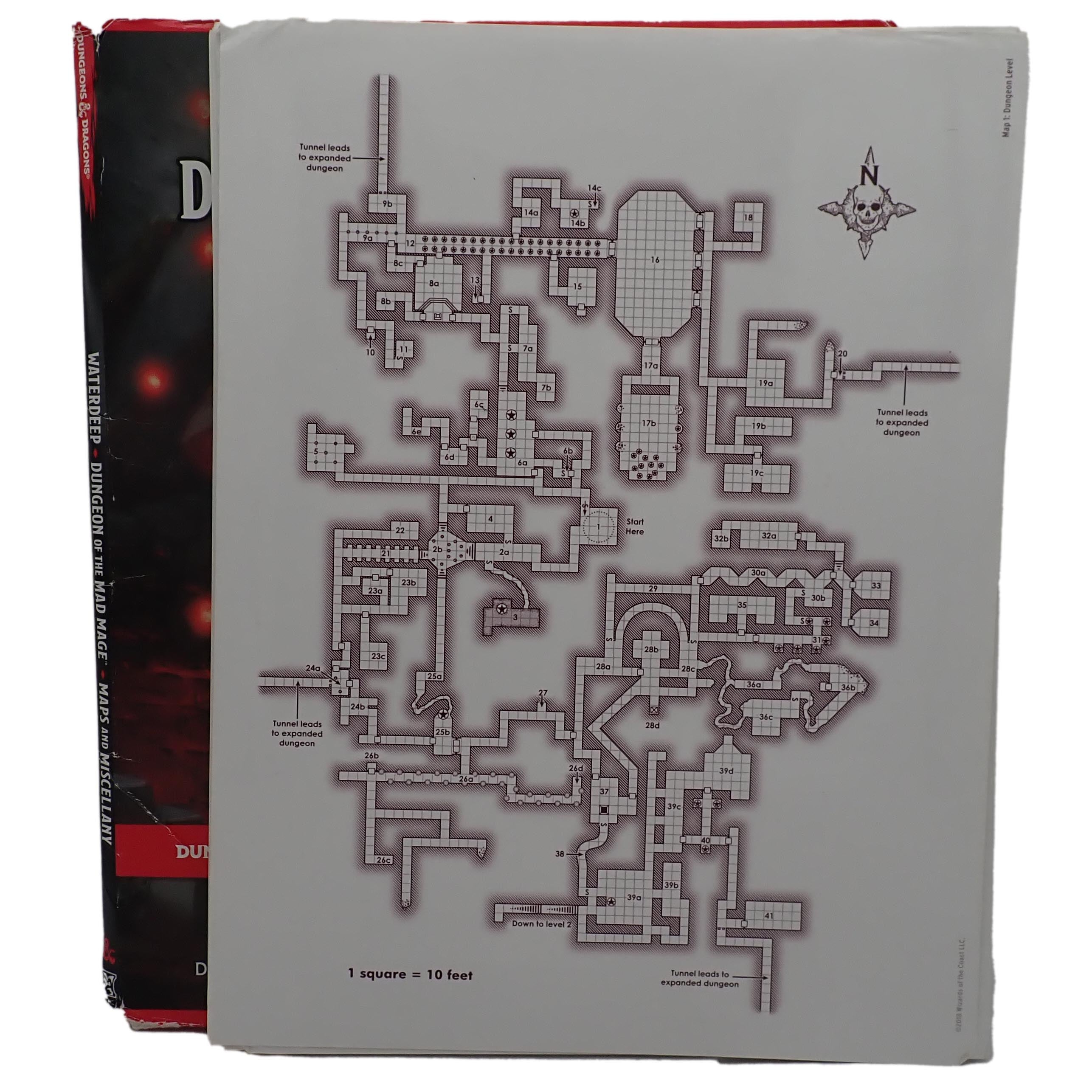 D&D 5e Water Deep Dungeon of the Mad Mage, w/ Map Pack [Pre-Owned]
