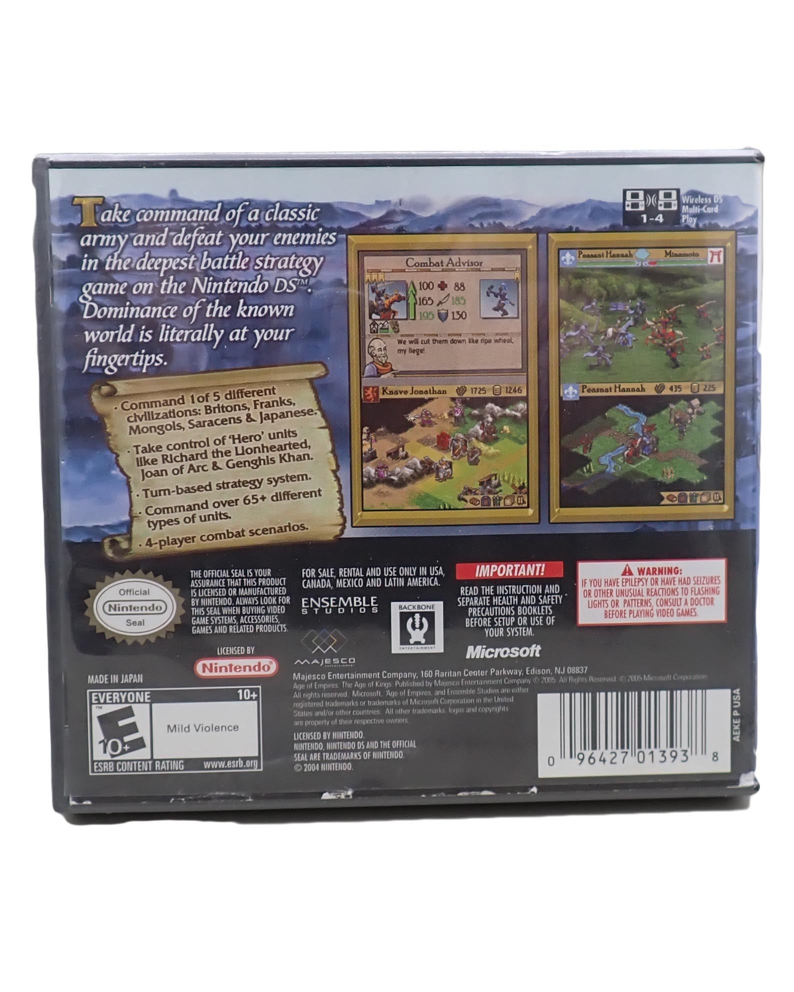 Age of Empires The Age of Kings- DS [Sealed]