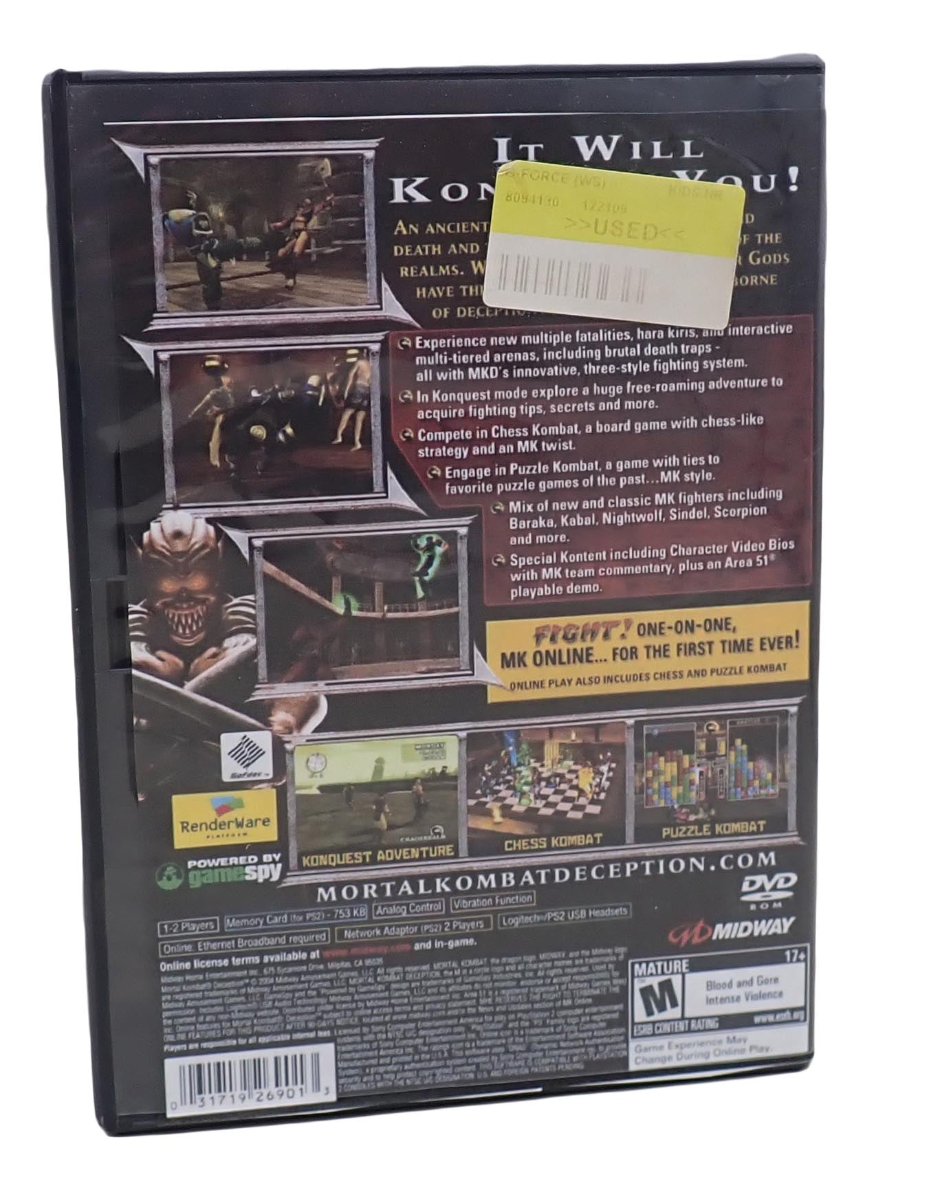 Mortal Kombat Deception - PS2