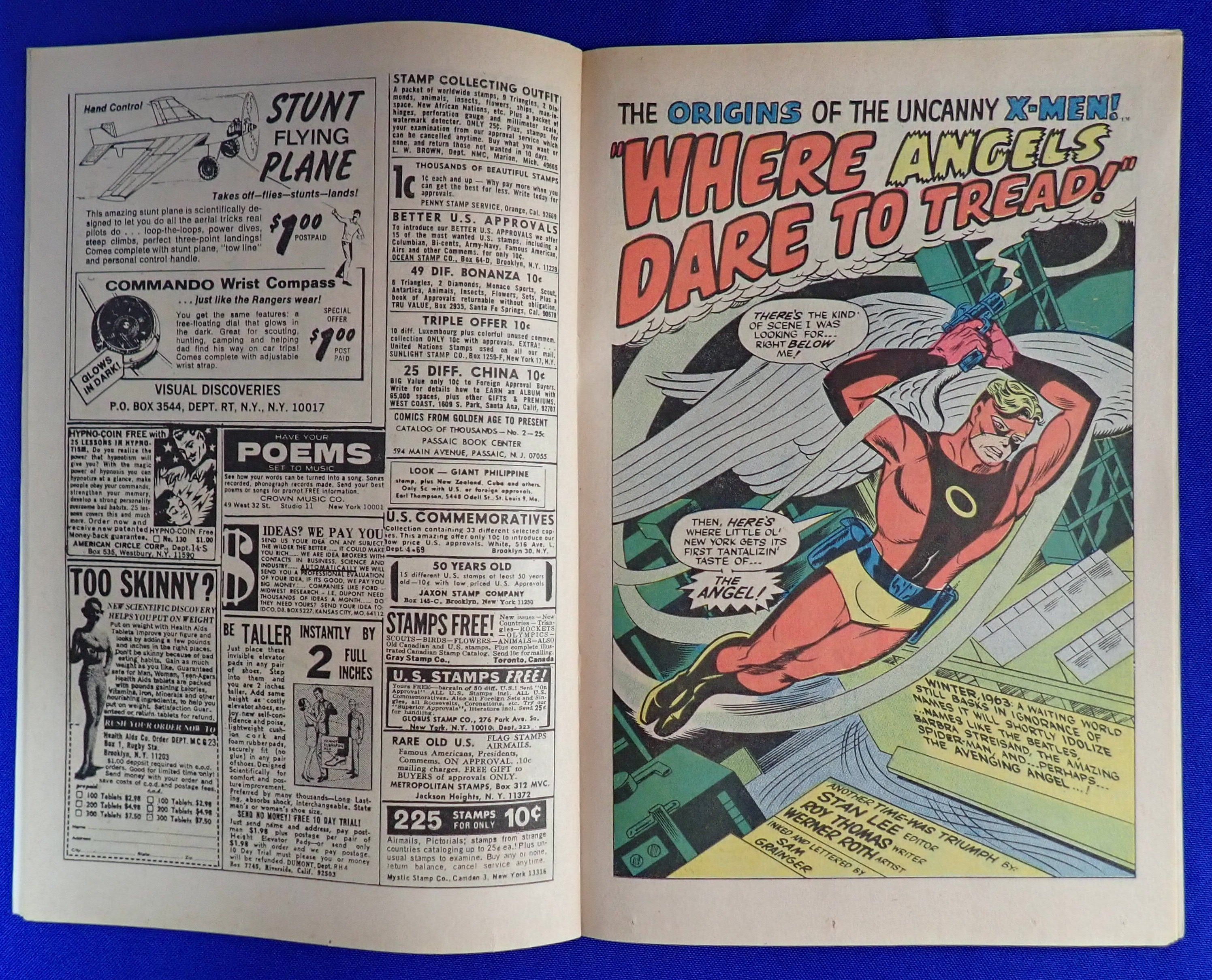X-Men #55 (1969) - FN (6.0) - Origin of Angel, as the Avenging Angel