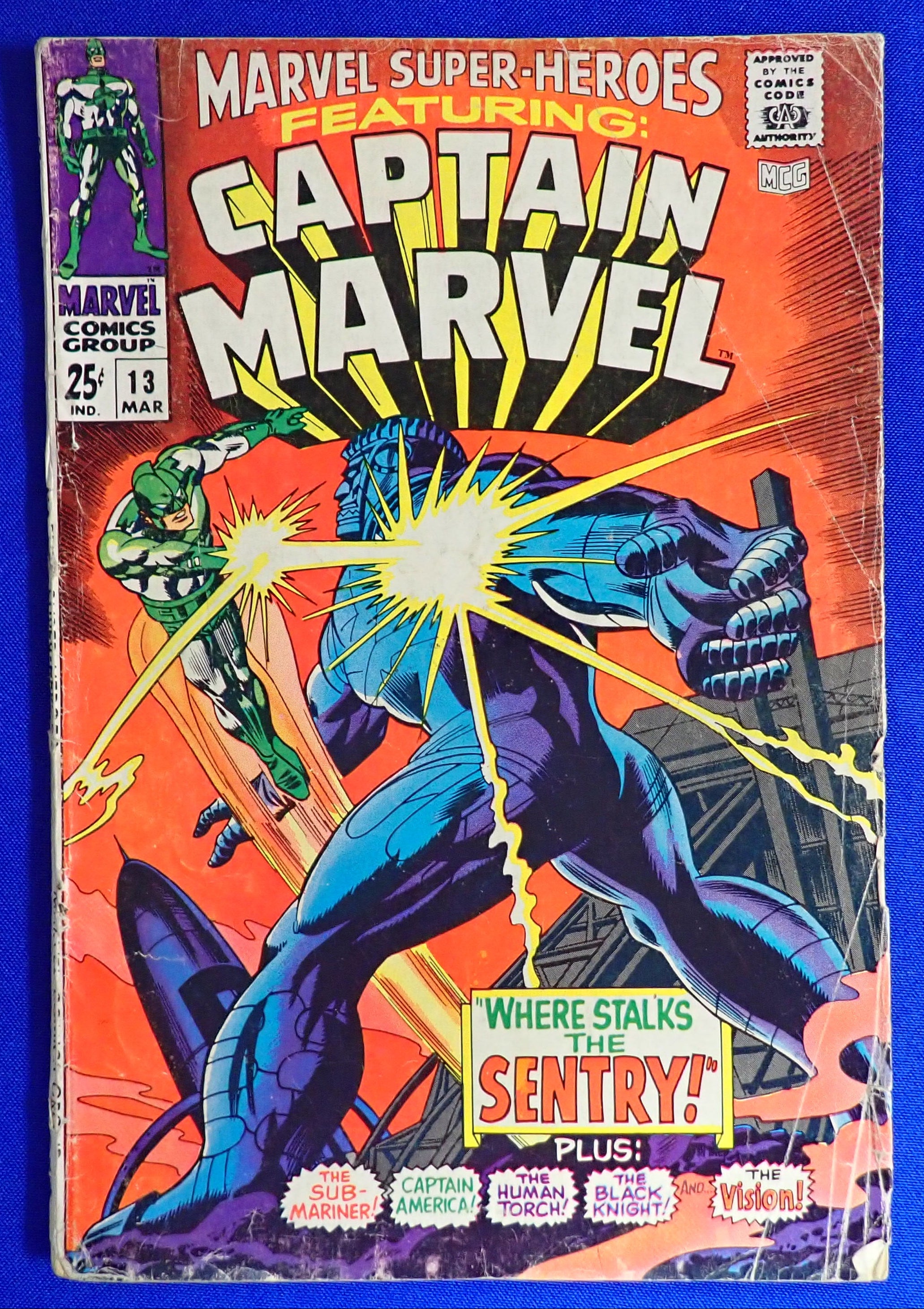 Marvel Super Heroes #13 (1967) - VG- (3.5) - 1st Carol Danvers