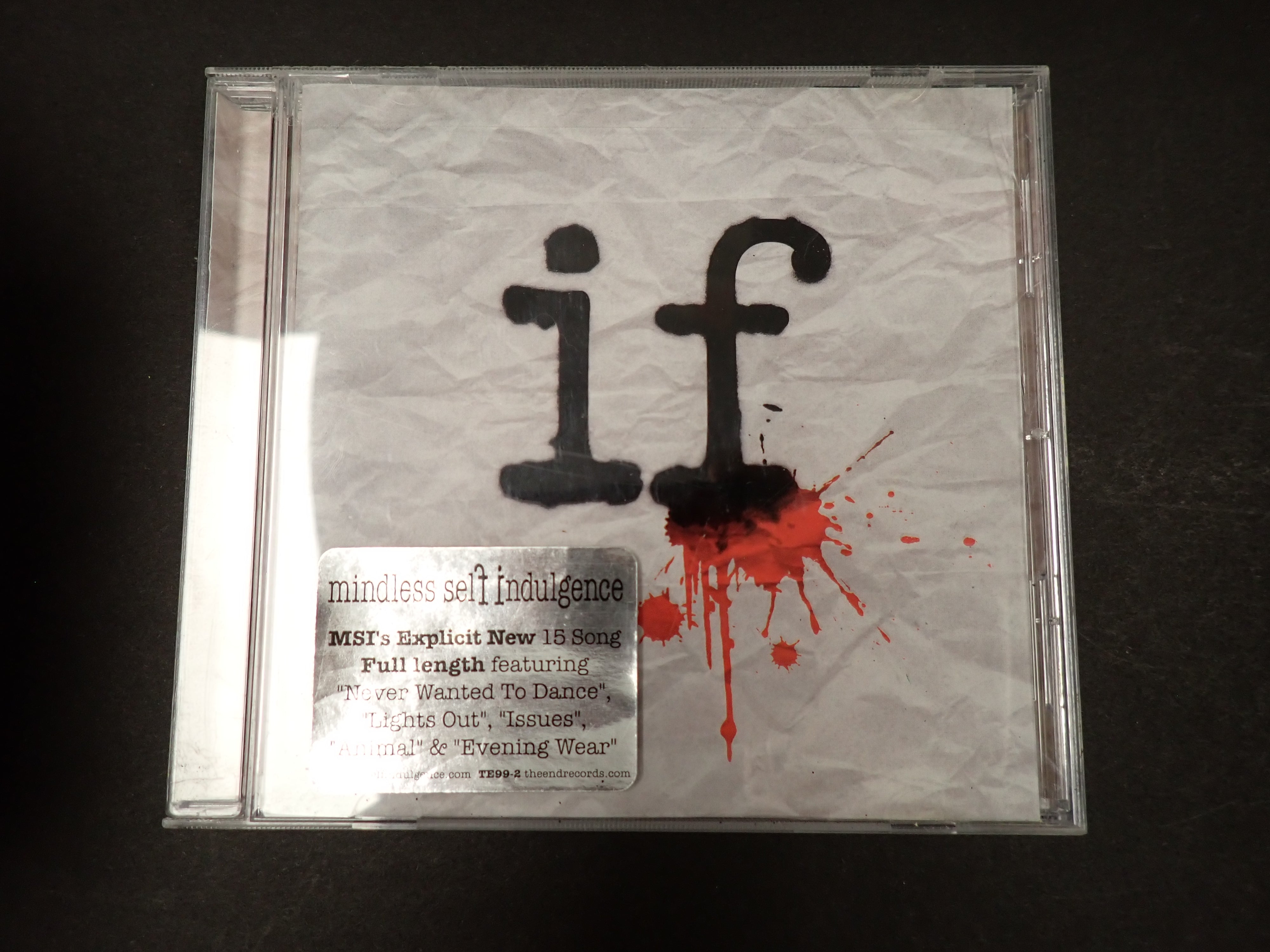 Mindless Self Indulgence - if CD