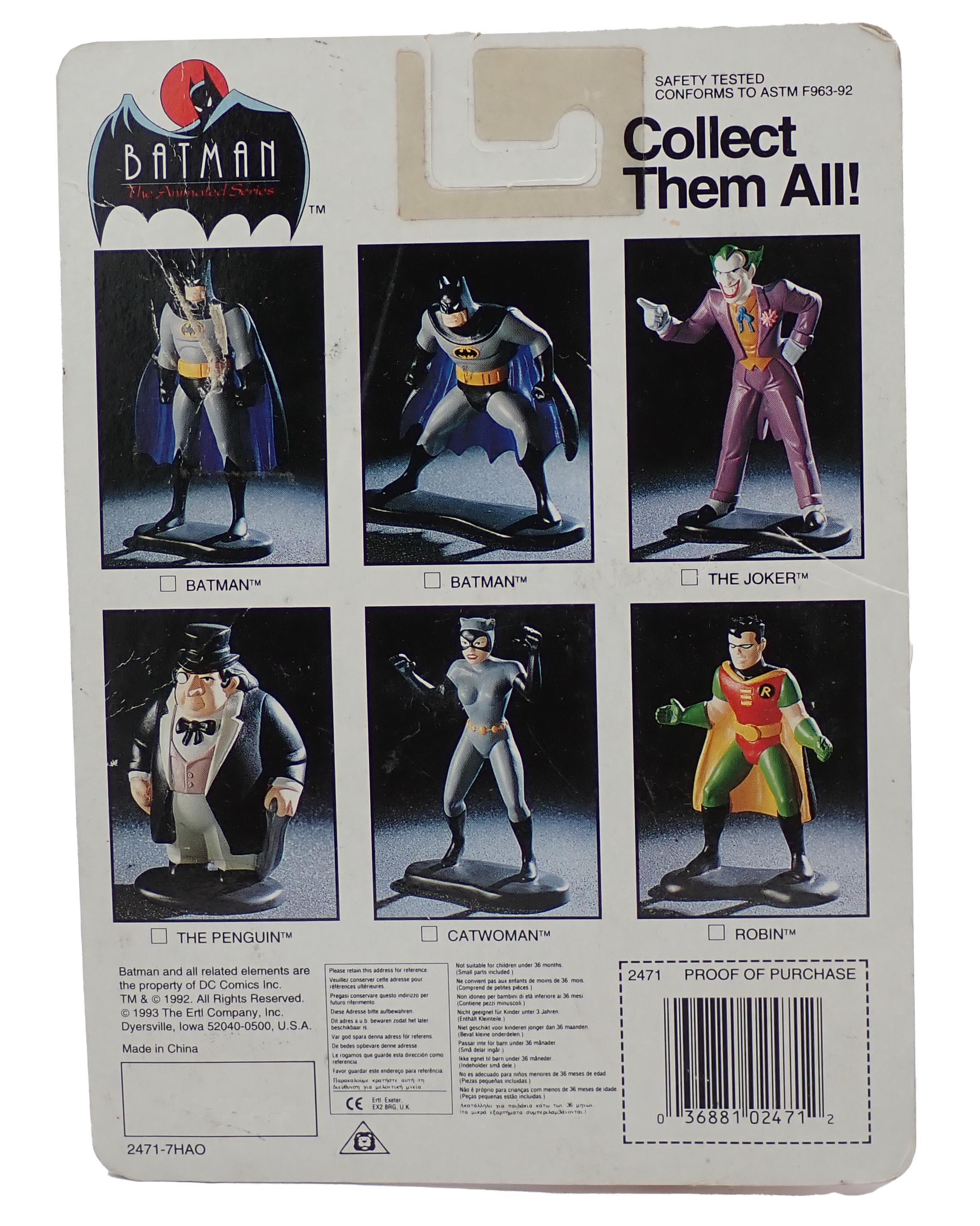 The Joker - Batman The Animated Series Die-Cast Metal Figure