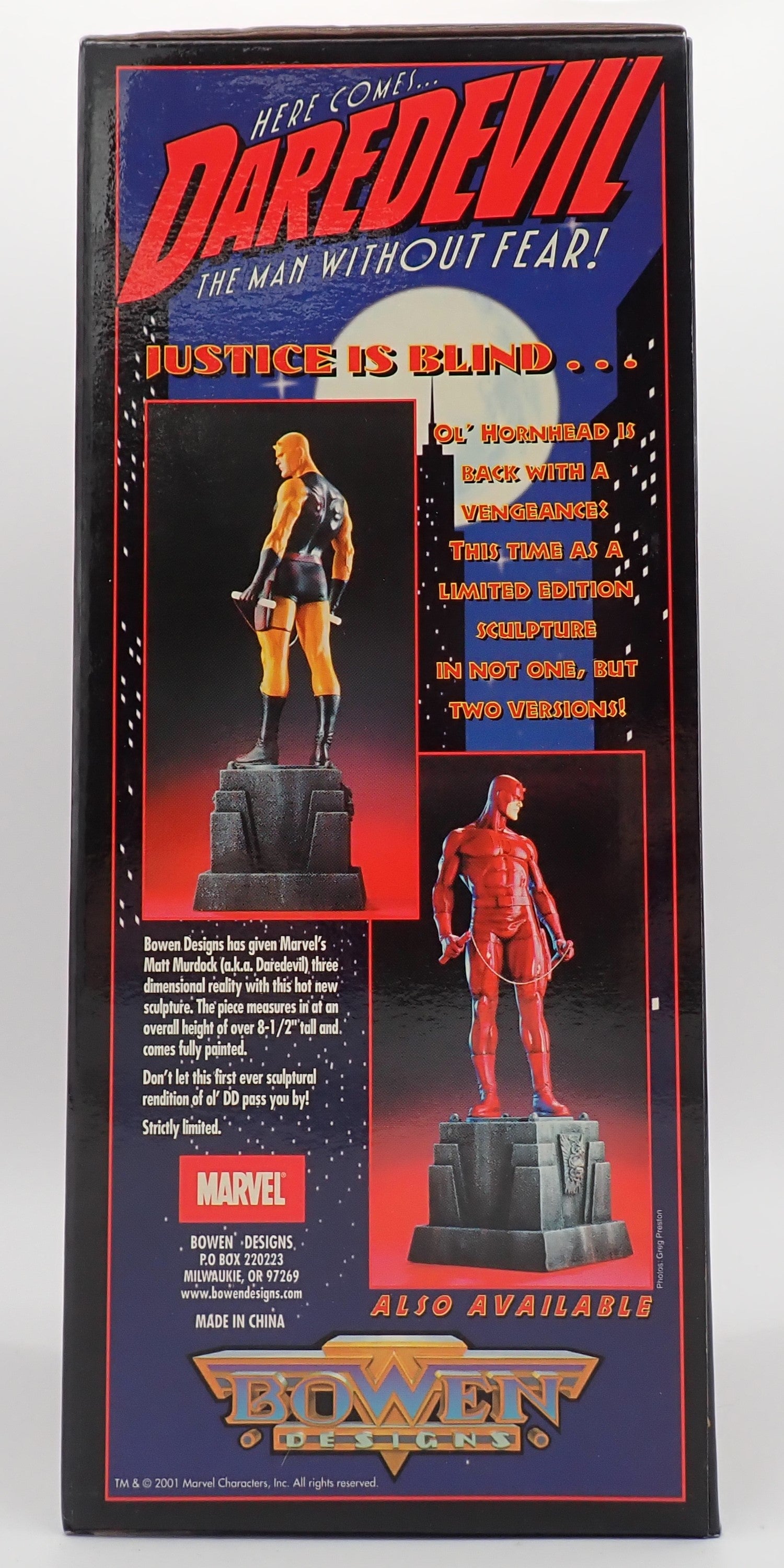 Yellow Daredevil Statue: Sculpted by Randy Bowen (0979/2000)