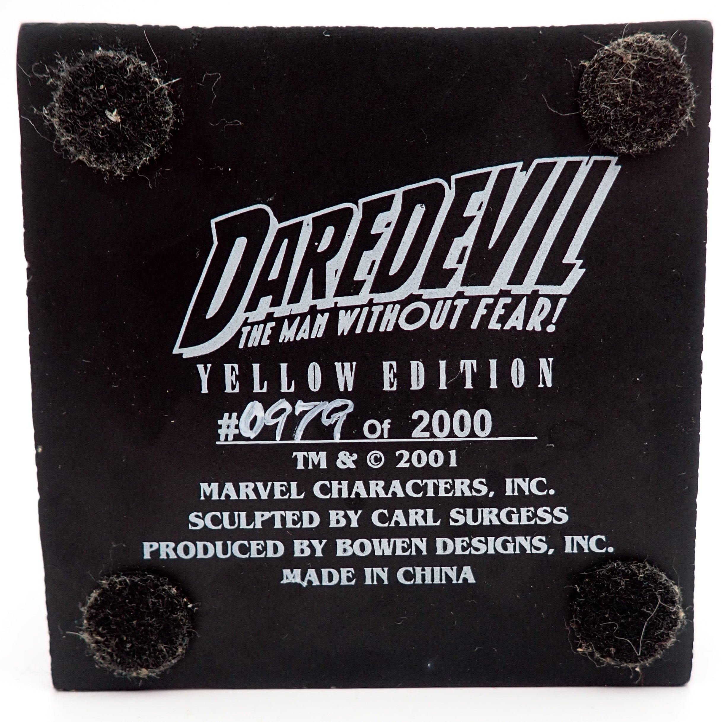Yellow Daredevil Statue: Sculpted by Randy Bowen (0979/2000)