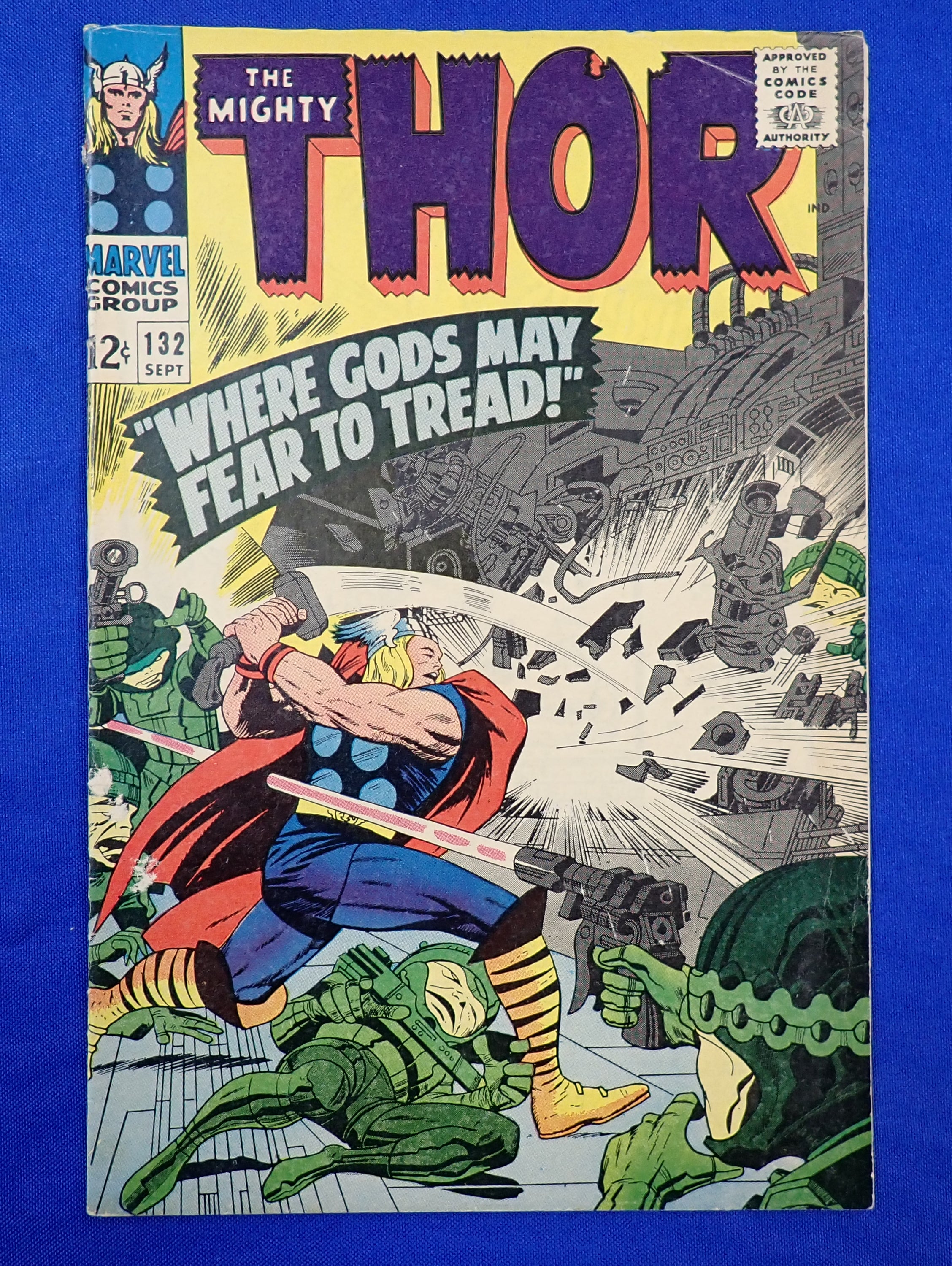 Thor #132 (1966) - VG+ (4.5) - 1st Cameo Ego