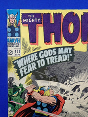 Thor #132 (1966) - VG+ (4.5) - 1st Cameo Ego