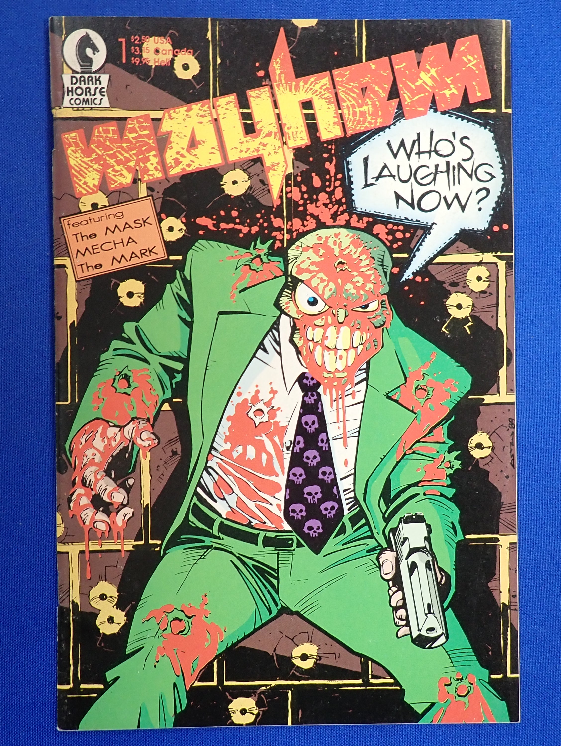Mayhem #1 (1989) - VF+ (8.5) - 1st Mask!