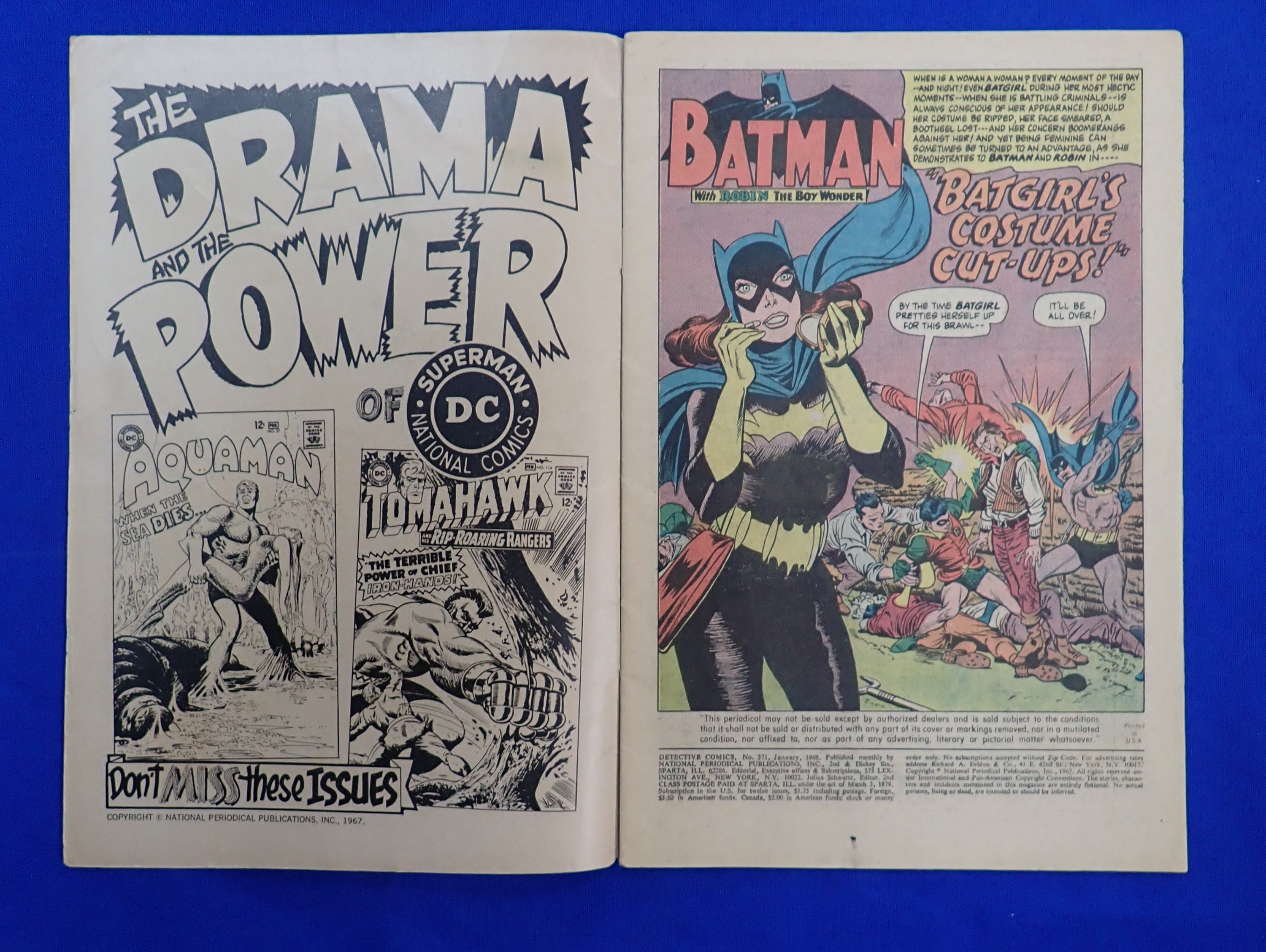 Detective Comics #371 (1968)- VG (4.0) - TV Batmobile Debut!