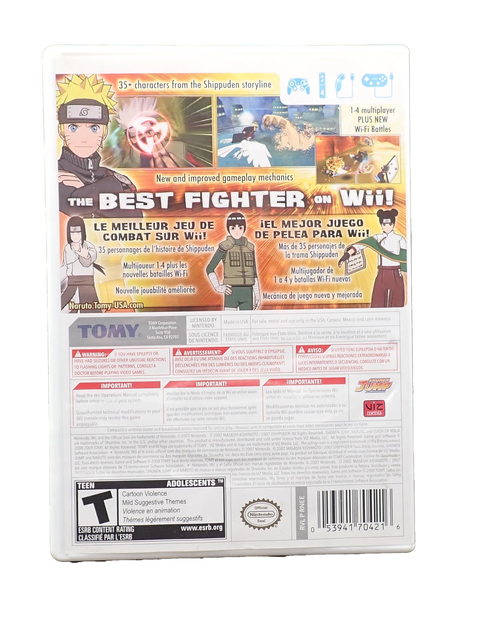 Naruto Shippuden Clash of Ninja 3 Revolution - Wii