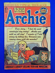 Archie #53 (1951) - VG- (3.5)